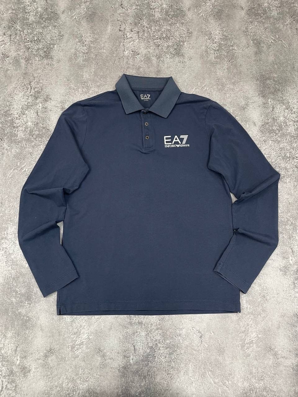 Emporio Armani EA7 Emporio Armani Men Long Sleeve Polo Shirt Navy Size M Size US M / EU 48-50 / 2 - 1 Thumbnail