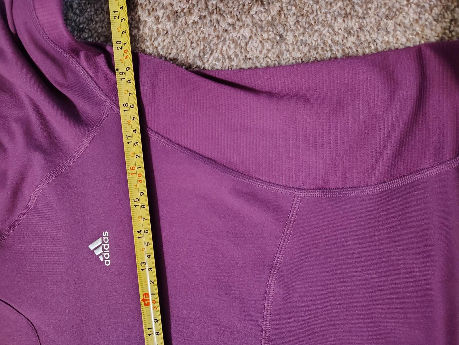 Adidas Adidas Women's Purple Zip-Up Performance Pullover Size L / US 10 / IT 46 - 4 Thumbnail