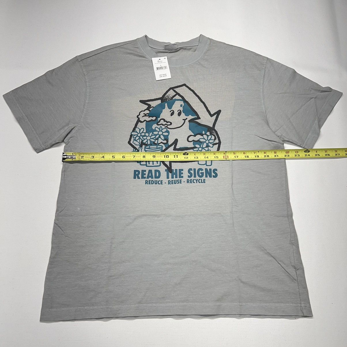 Cotton On Cotton On Recycle Tee Shirt Grey Loose Fit Bondi Earth Size US L / EU 52-54 / 3 - 18 Thumbnail
