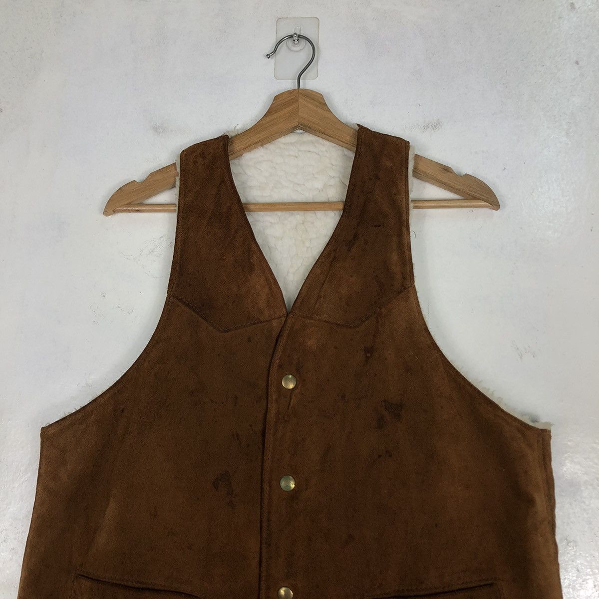 Genuine Leather 🔥Vintage Genuine Leather Vest Jacket Japan Size US M / EU 48-50 / 2 - 7 Thumbnail