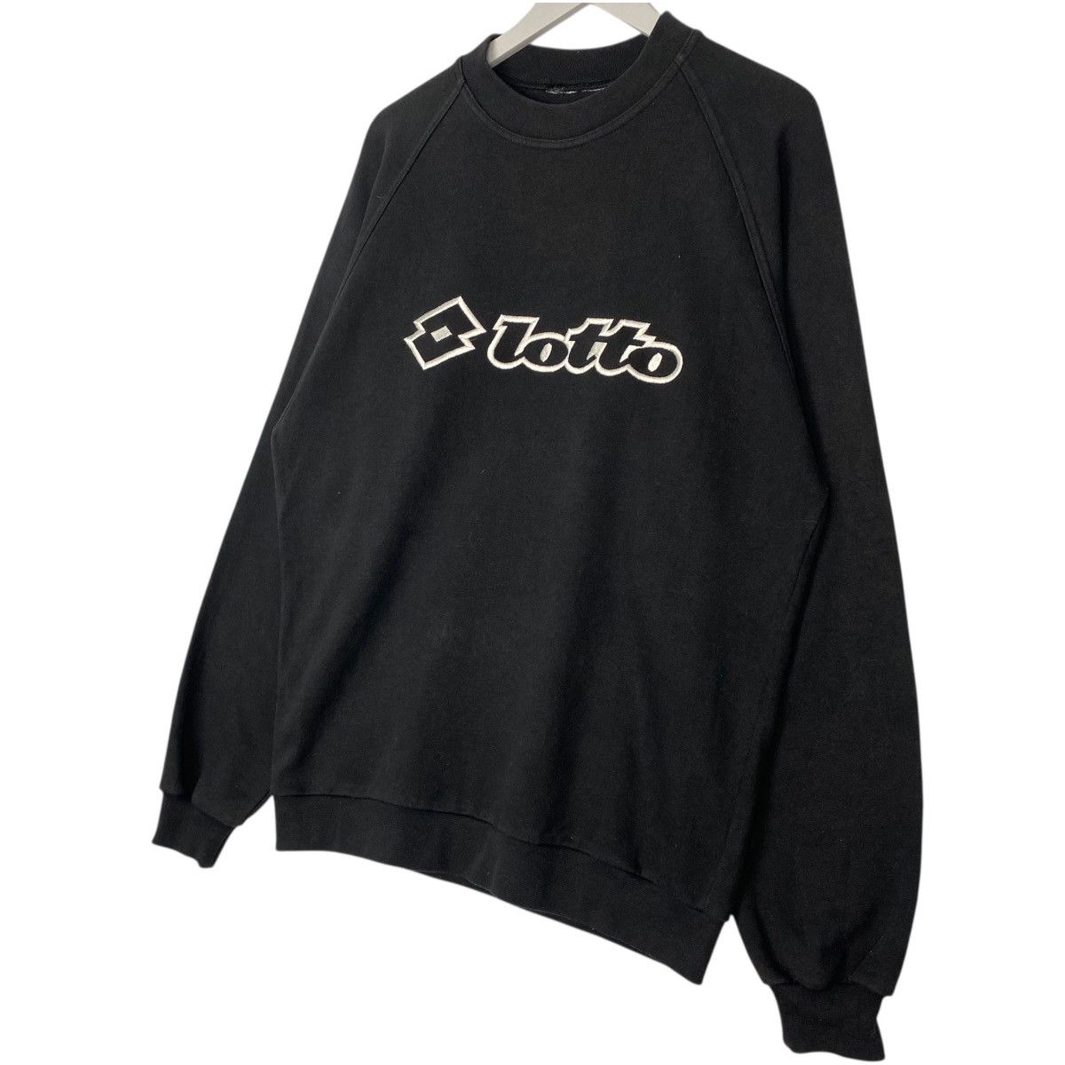 Vintage Vintage Lotto Sweatshirt Crewneck Black Big Logo Size L Size US L / EU 52-54 / 3 - 2 Thumbnail