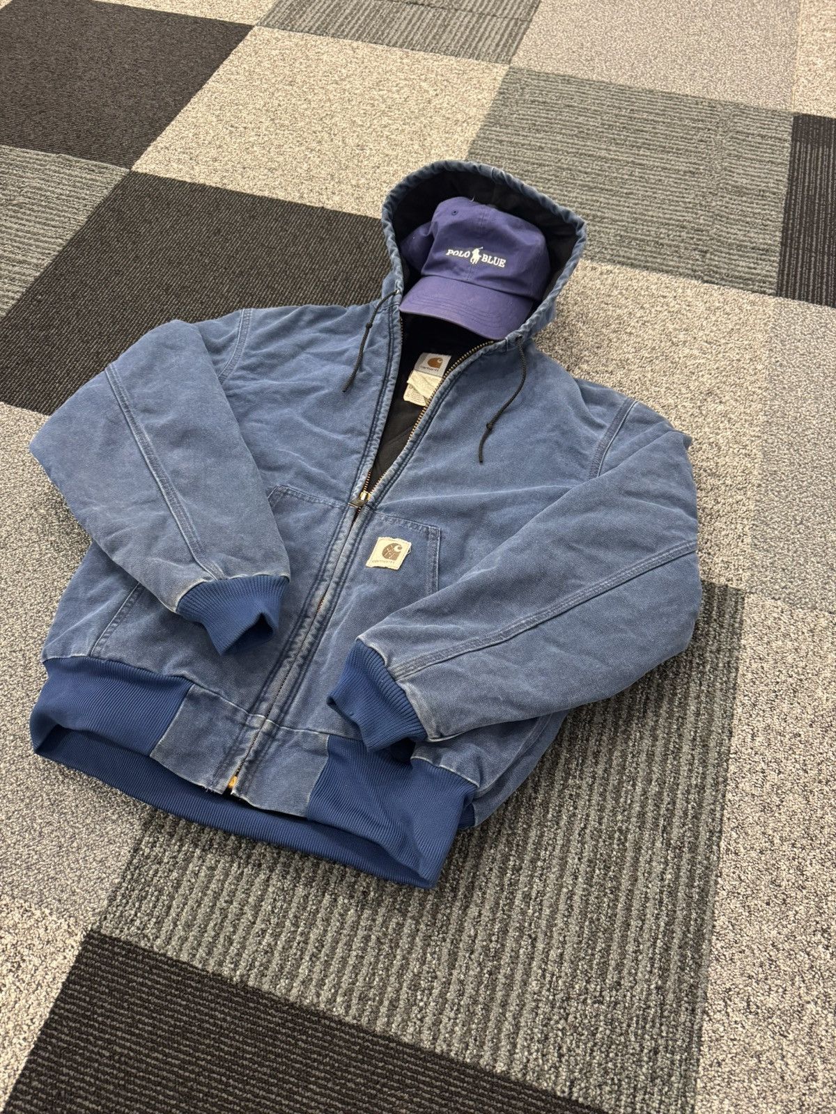 Carhartt Carhartt Active Jacket J68 BLUE usa vintage og | Grailed