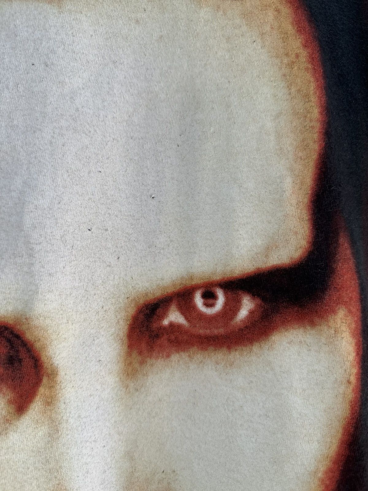 Band Tees vintage Y2K Marilyn Manson Big Face Faded Grunge Tee Size US L / EU 52-54 / 3 - 3 Thumbnail