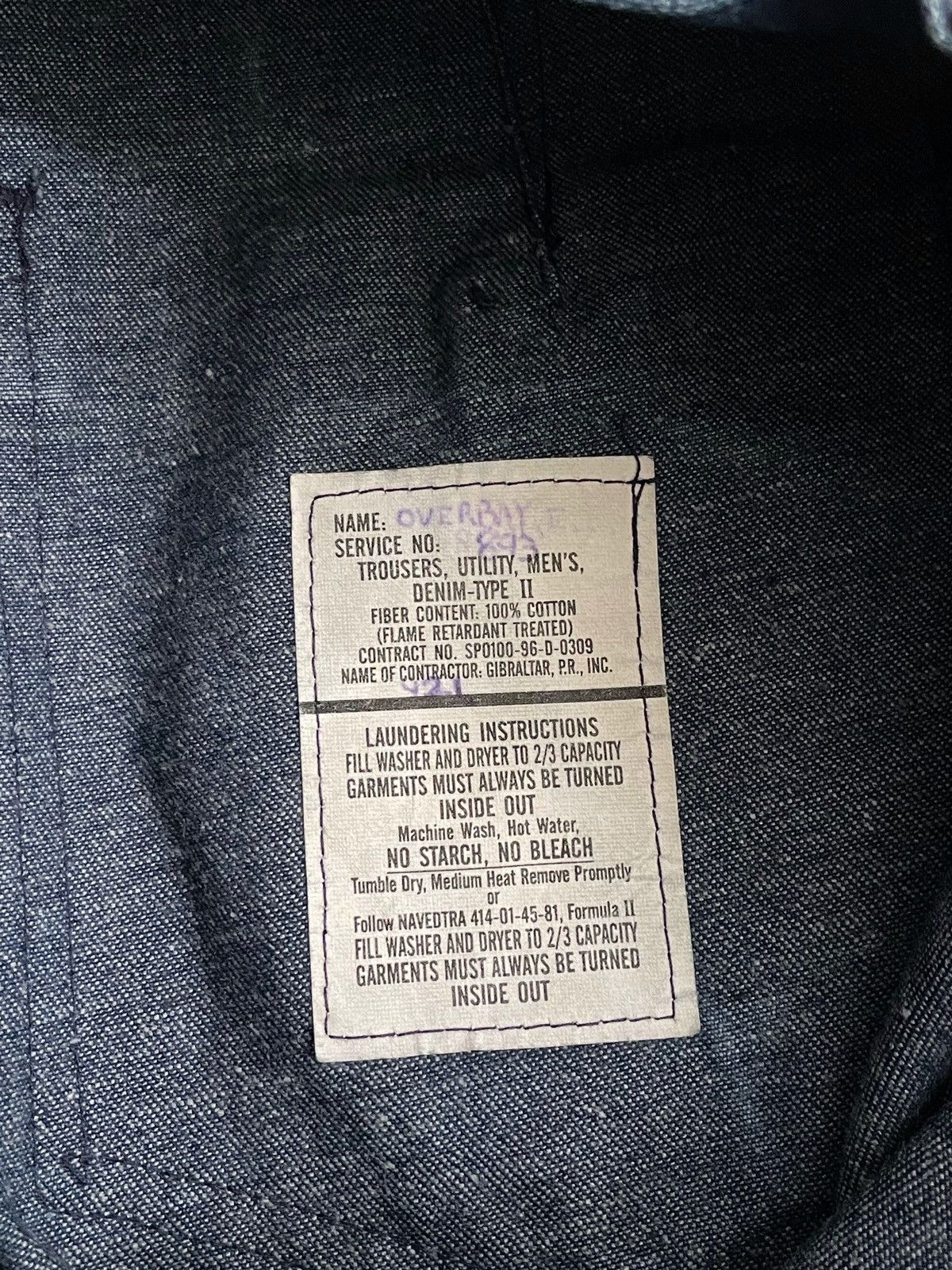 Vintage Vintage Overbay stonewashed denim pants 90s Size US 31 - 9 Thumbnail