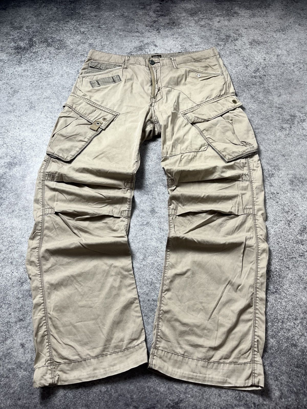 G-Star 🔥90'S G STAR RAW MULTIPOCKET MILITARY CARGO PANTS Size US 34 / EU 50 - 3 Thumbnail