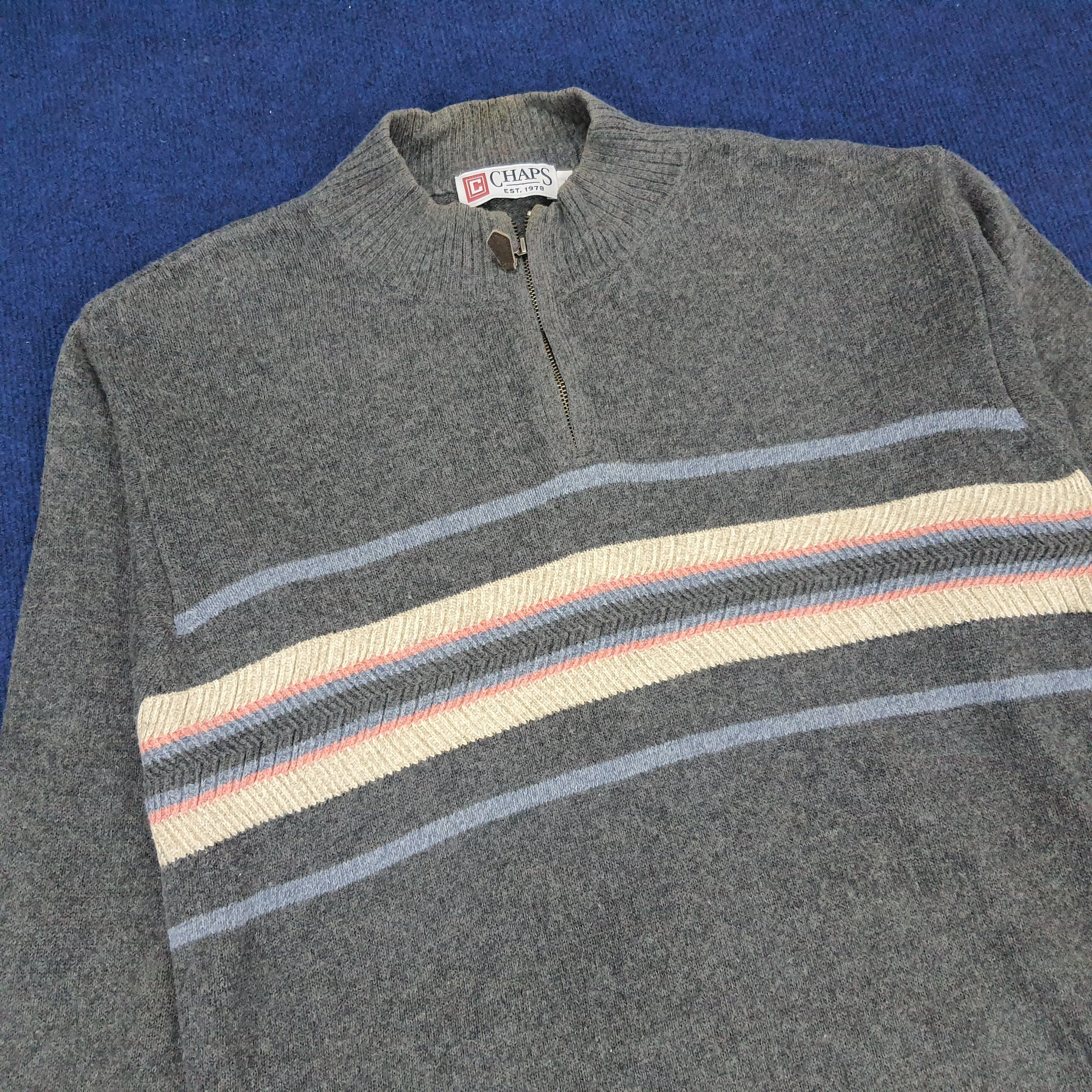 Chaps Ralph Lauren × Vintage Vintage Chaps Ralph Lauren Half Zipper Sweatshirt Size US XXL / EU 58 / 5 - 2 Thumbnail