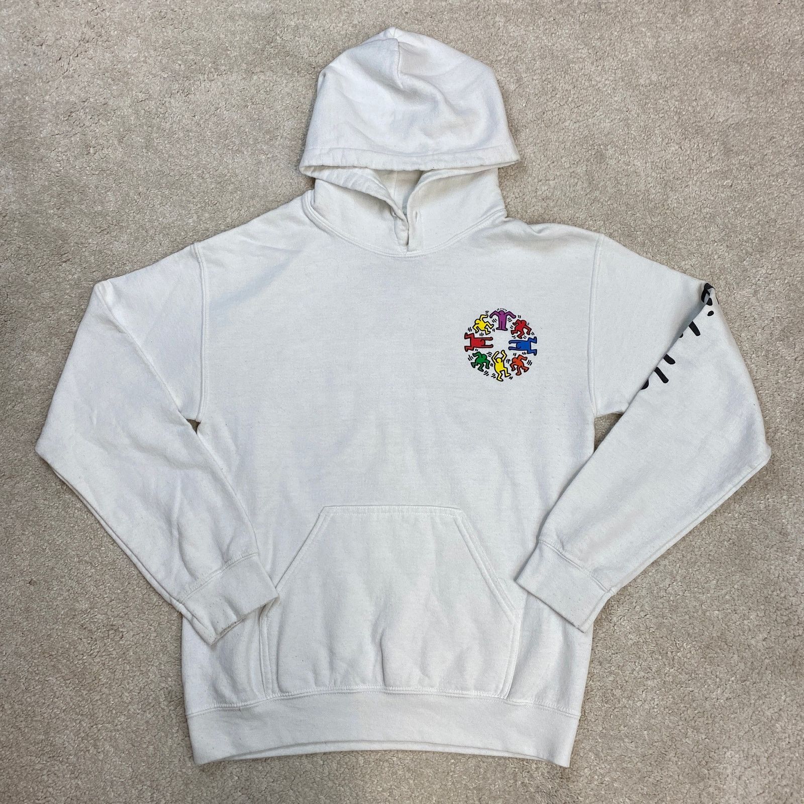 Keith Haring Keith Haring Circle Of Men Graphic Hooded Sweatshirt Size S Size S / US 4 / IT 40 - 1 Thumbnail