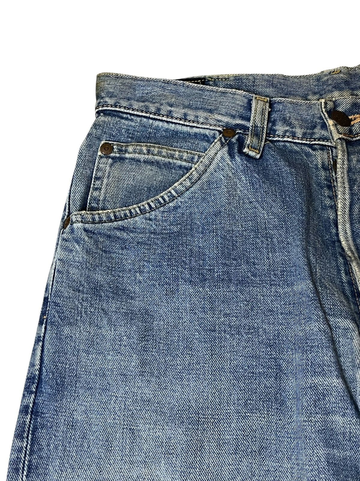 Japanese Brand Vintage LEE RIDERS repro 50s dirty half selvedge jeans Size US 29 - 5 Thumbnail