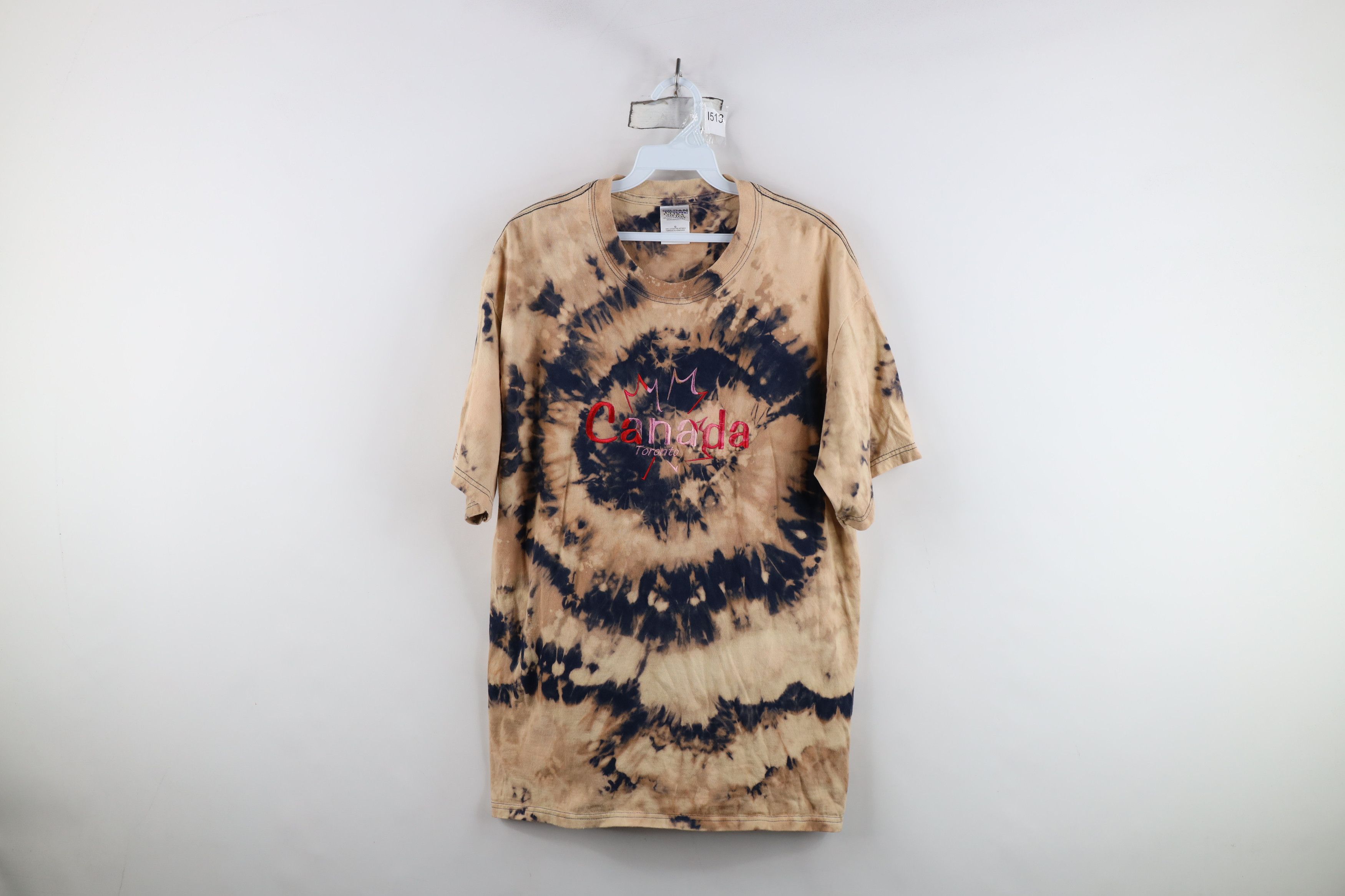 Vintage Vintage 90s Y2K Acid Wash Toronto Canada T-Shirt Cotton Size US L / EU 52-54 / 3 - 1 Thumbnail