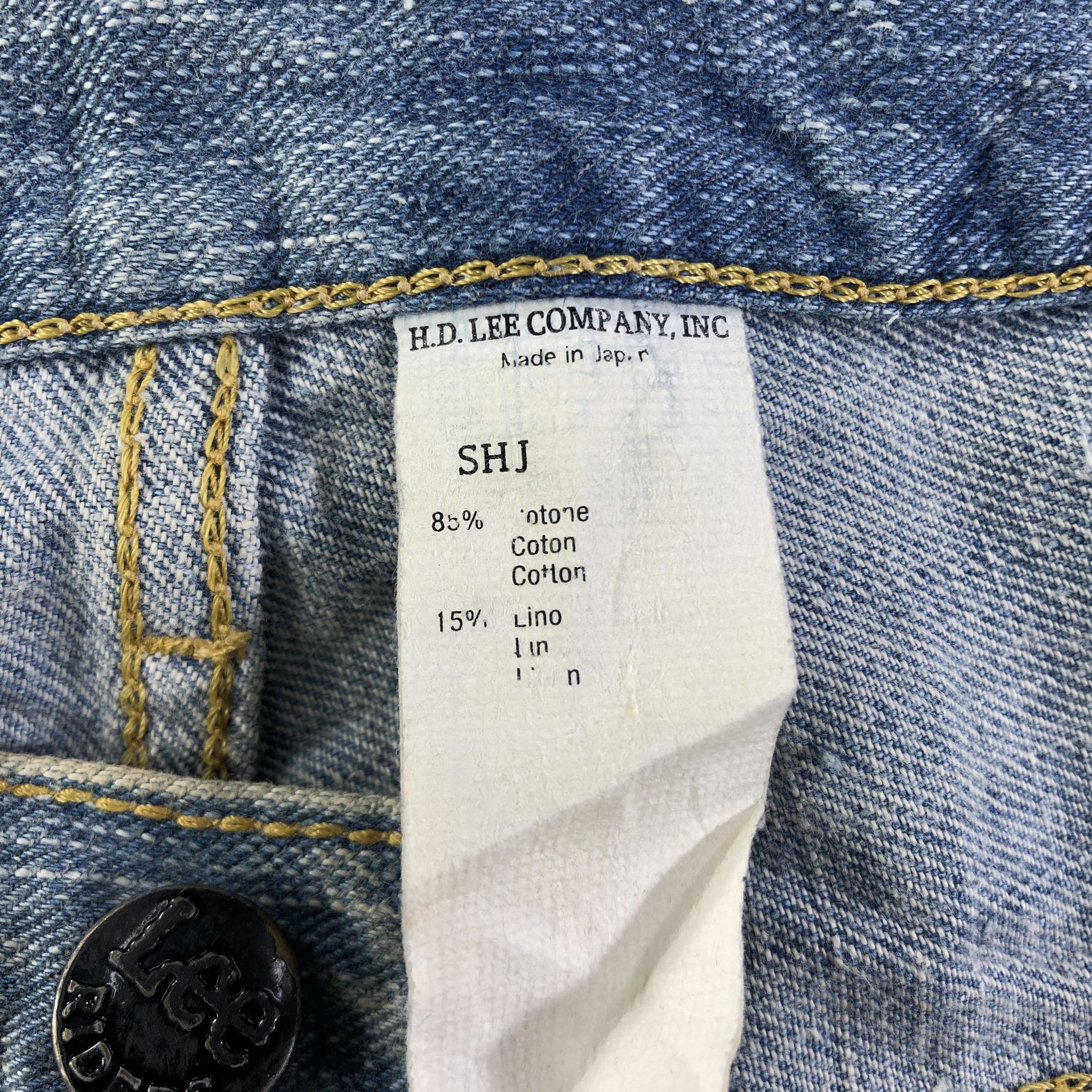 Lee Vintage Blue Wash Lee Jeans-J2928 Size US 35 - 10 Thumbnail