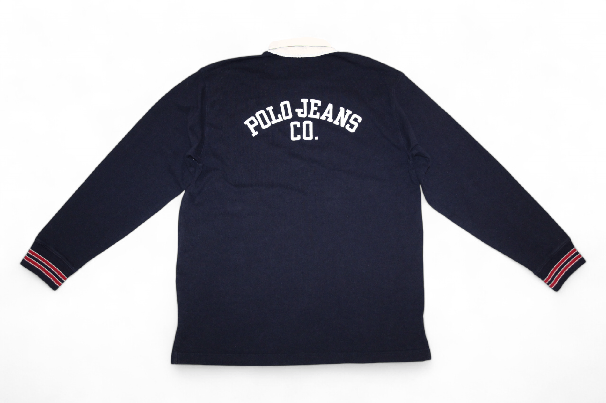 Polo Ralph Lauren 90's Polo Jeans Co. RL Big Logo Baggy Rugby Pique Polo Shirt Size US XL / EU 56 / 4 - 10 Thumbnail