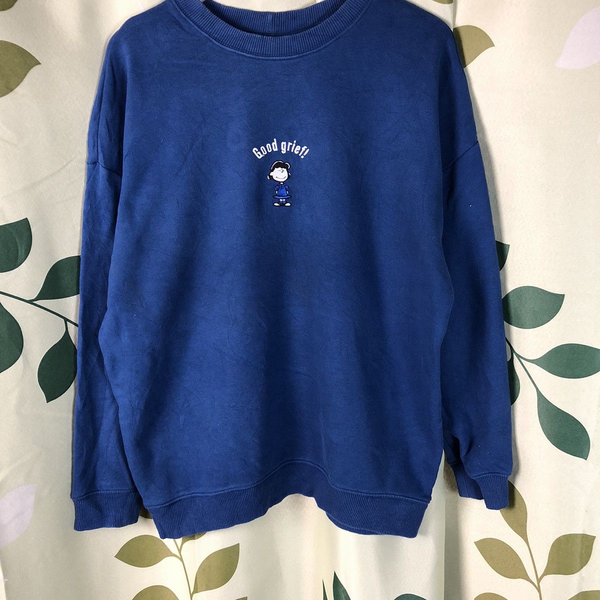 Cartoon Network × Peanuts Spao Blue cartoon snoopy peanuts vintage Sweatshirt #7426 Size US L / EU 52-54 / 3 - 3 Thumbnail