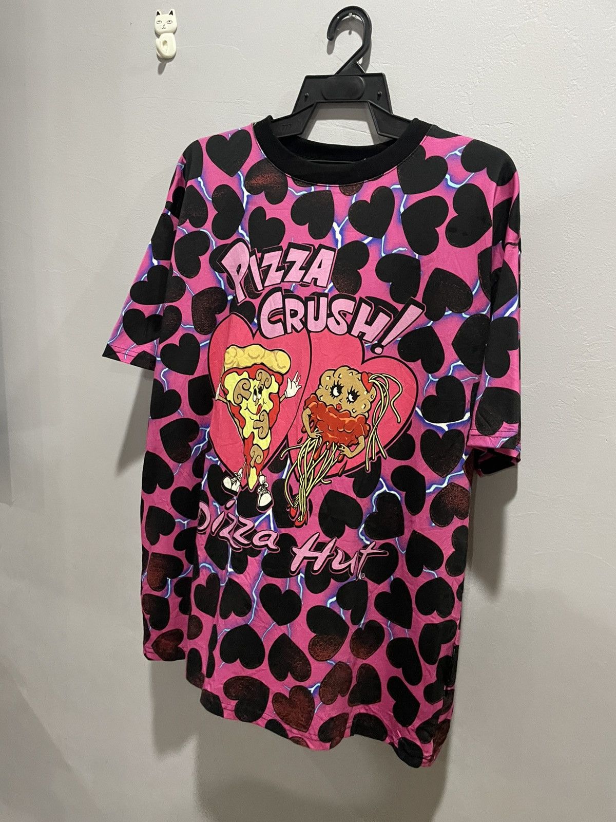 Jeremy Scott Jeremy Scott Heart Shape Box Nirvana Style Pizza Crush Tee Size US L / EU 52-54 / 3 - 7 Thumbnail