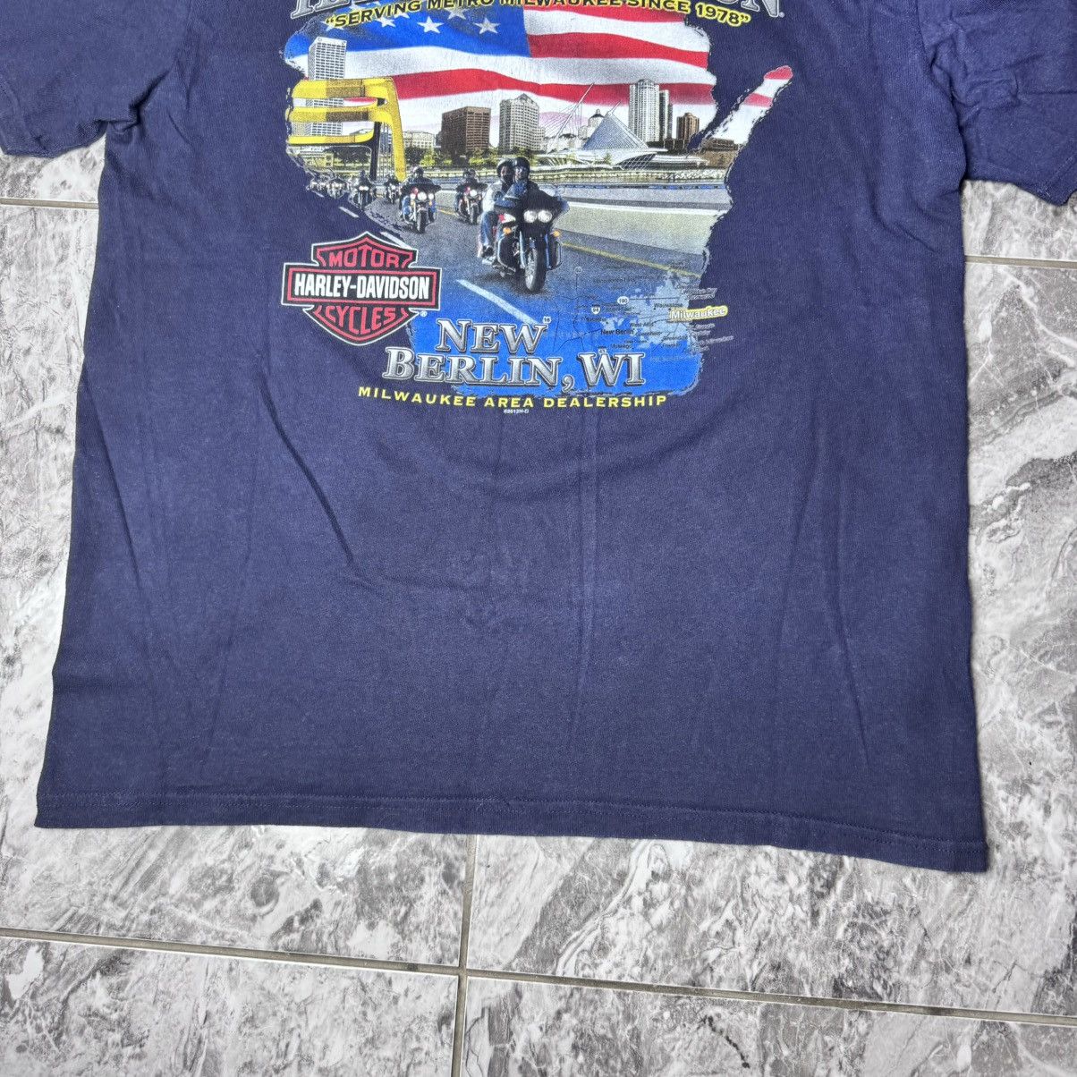 Harley Davidson × Vintage Vintage Harley Davidson New Berlin T-Shirt XL Size US XL / EU 56 / 4 - 11 Thumbnail