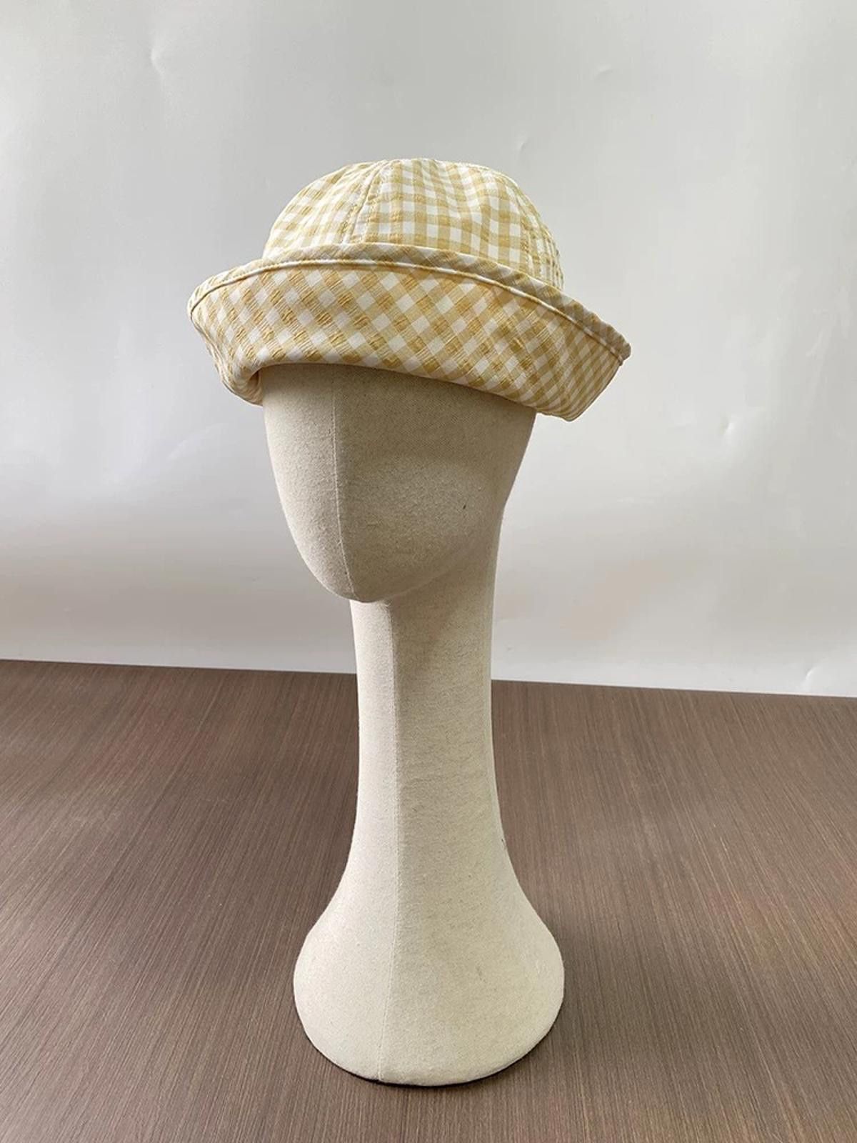 Japanese Brand Retro Yello Beret Sailor Hat – Y2K French Girl Aesthetic Size ONE SIZE - 3 Thumbnail