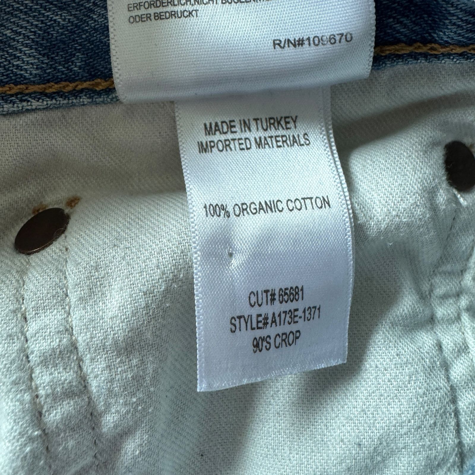 Agolde AGOLDE 90s Crop Jean Bound Wash Size 24" / US 00 / IT 34 - 7 Thumbnail