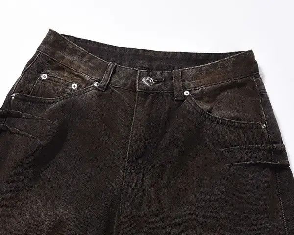 Japanese Brand Ishiyama x Aika Vtg Baggy Jeans Denim Loose Size US 27 - 3 Thumbnail