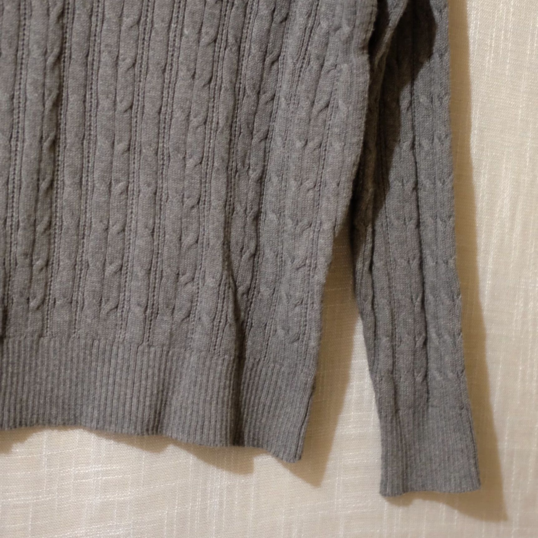 Vintage VINTAGE EUC St. John's Bay Dark Grey Cable Knit Turtle Neck Sweater Womens XL #A14-6 Size XL / US 12-14 / IT 48-50 - 4 Thumbnail