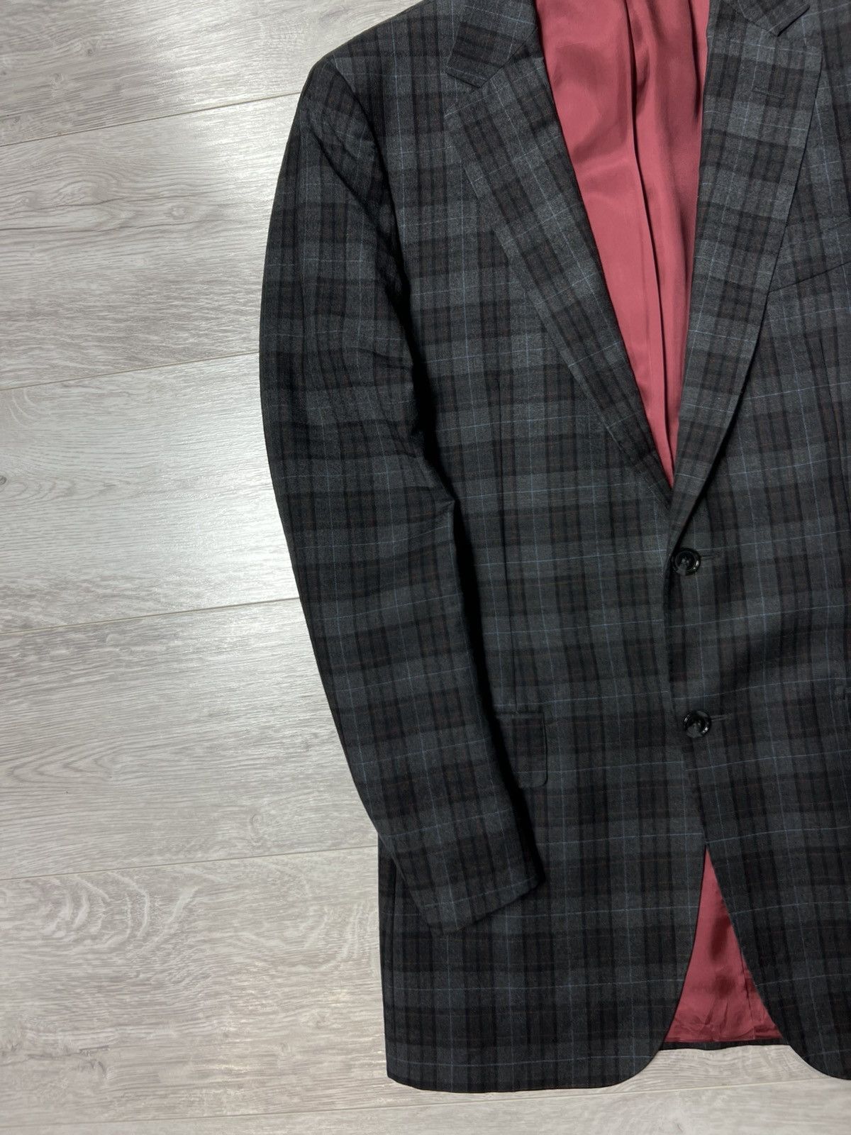 Suitsupply SUITSUPPLY Pure Wool Super 120’S Checked Blazer Jacket Sz 38 Size 38R - 9 Thumbnail