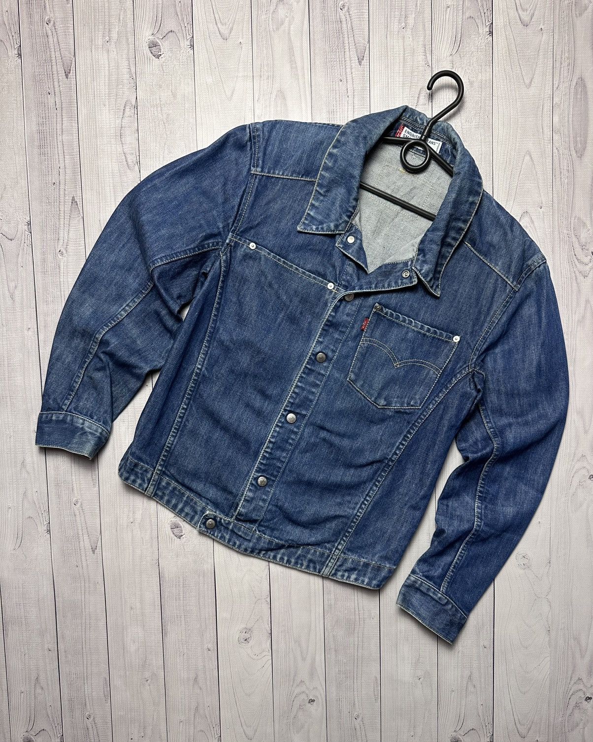 Levi's Vintage Levis Denim Jacket logo size S pocket rare Size US S / EU 44-46 / 1 - 1 Thumbnail