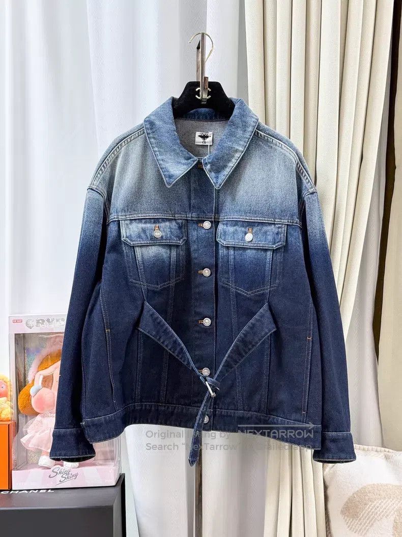 Dior Dior Little bee embroidered belt gradient denim long-sleev Size XS / US 0-2 / IT 36-38 - 1 Thumbnail