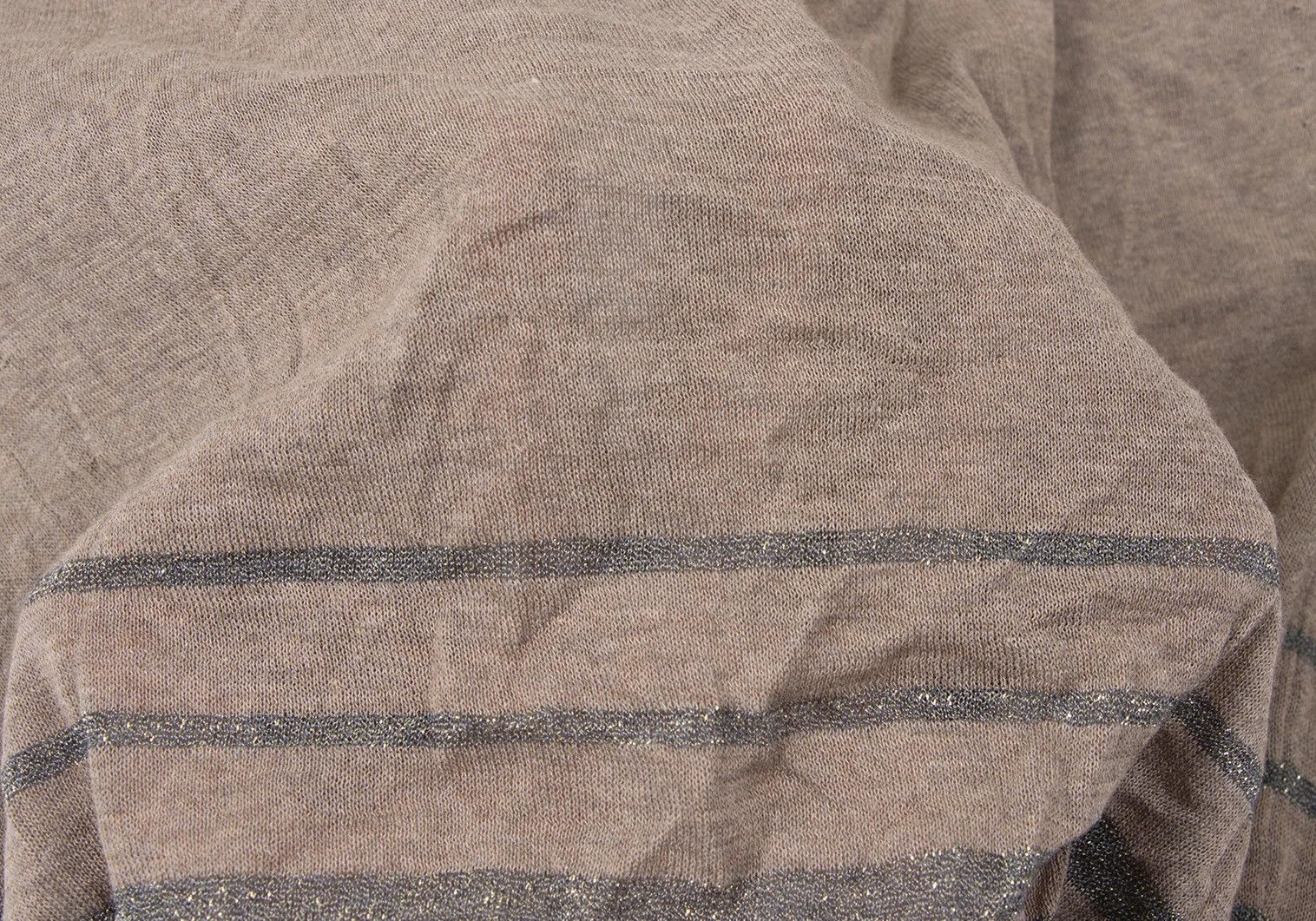 Kolor Glitter Striped Buttonless Knit Cardigan in Mocha Size US S / EU 44-46 / 1 - 11 Thumbnail