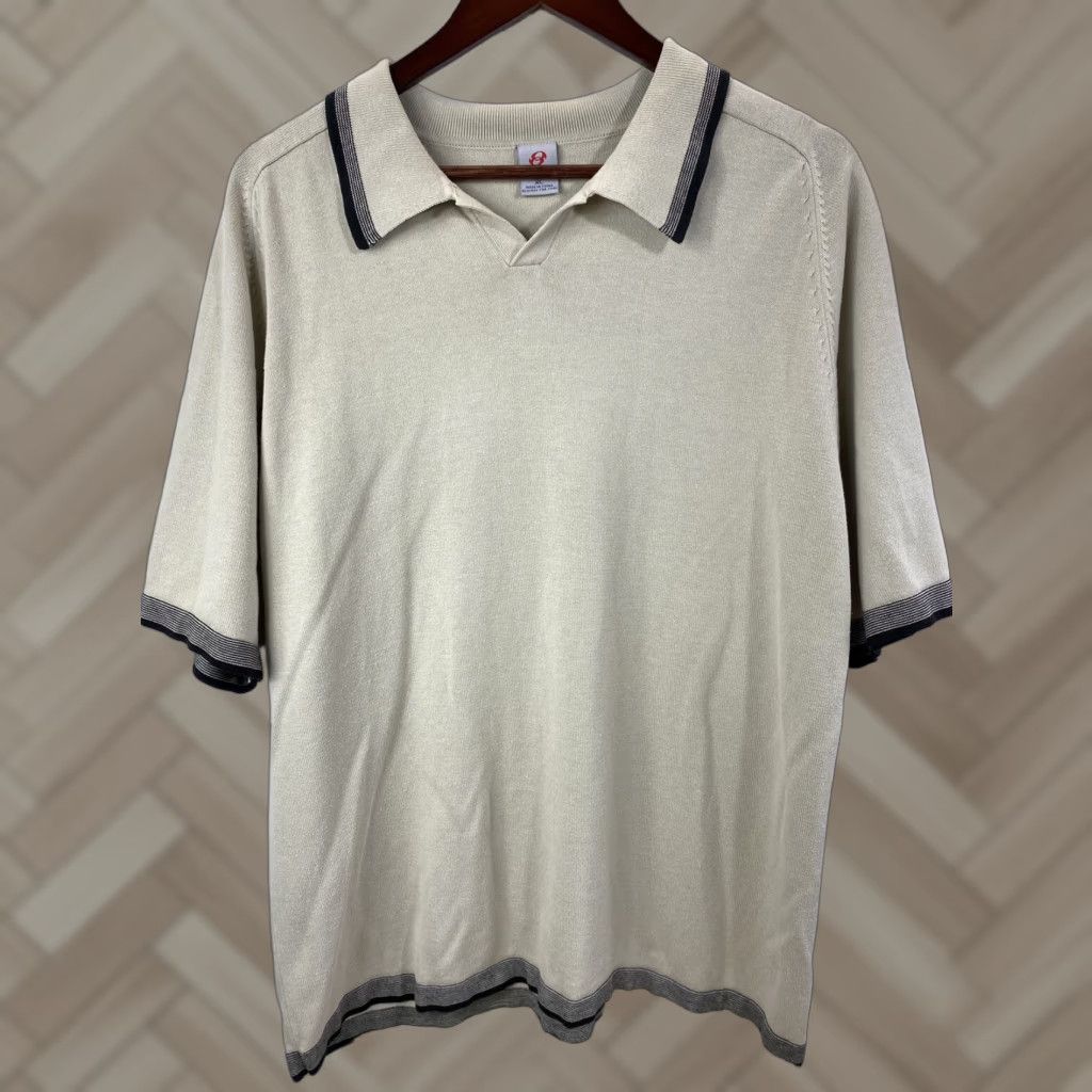 Anchor Blue VINTAGE Anchor Blue Polo Shirt Men XL Brown Short Sleeve Collared Size US XL / EU 56 / 4 - 1 Thumbnail