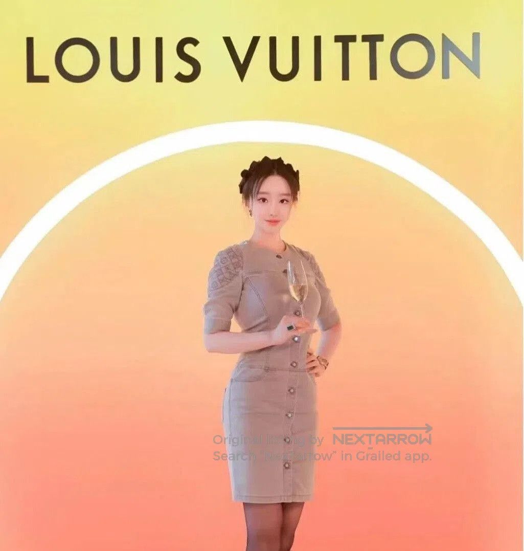 Louis Vuitton Louis Vuitton Logo Denim Dress for Women. Size S / US 4 / IT 40 - 5 Thumbnail