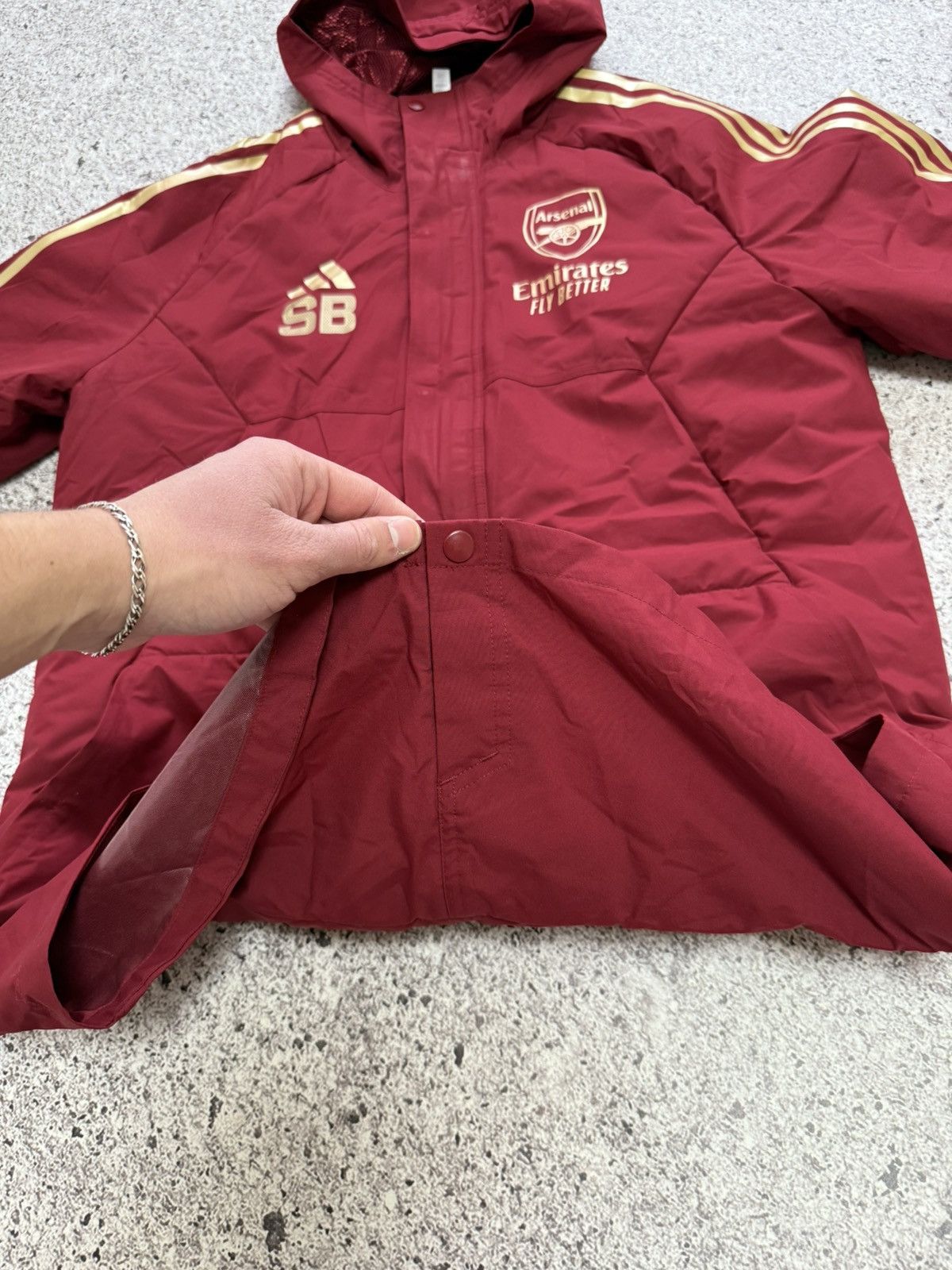 Adidas Arsenal Adidas 2023 2024 Stadium Parka Training Jacket Size US M / EU 48-50 / 2 - 14 Thumbnail