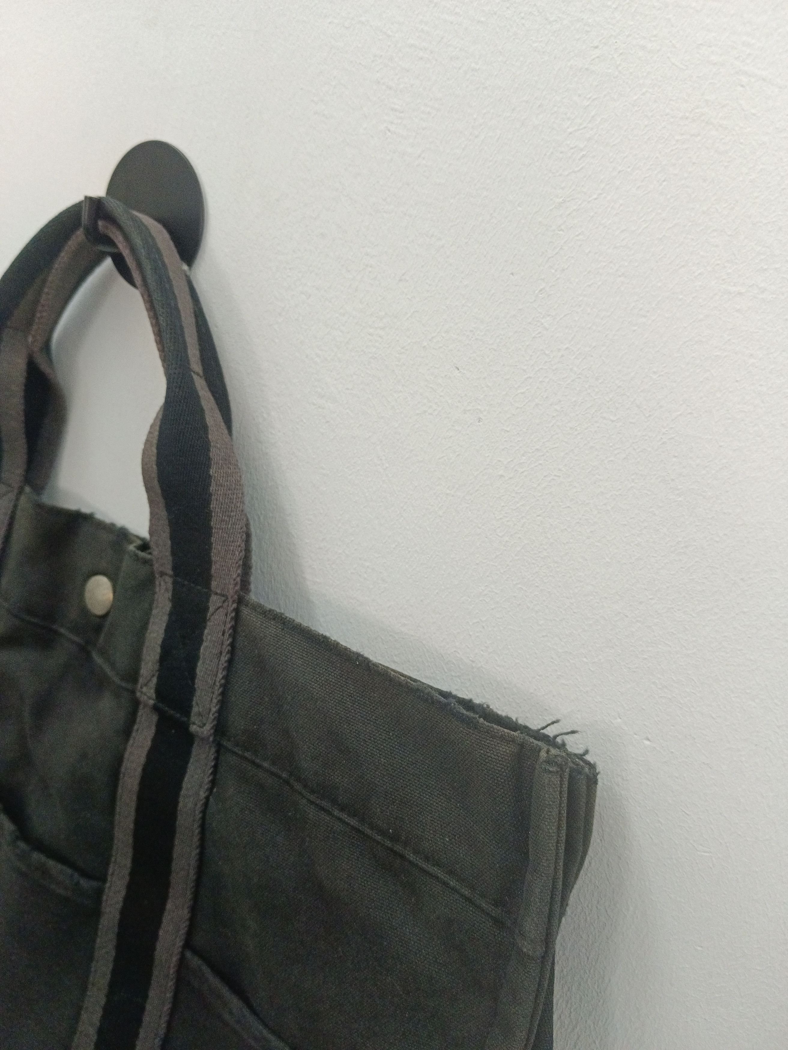 Hermes Hermès Fourre Tout MM Canvas Tote Bag Black/Grey Size ONE SIZE - 8 Thumbnail