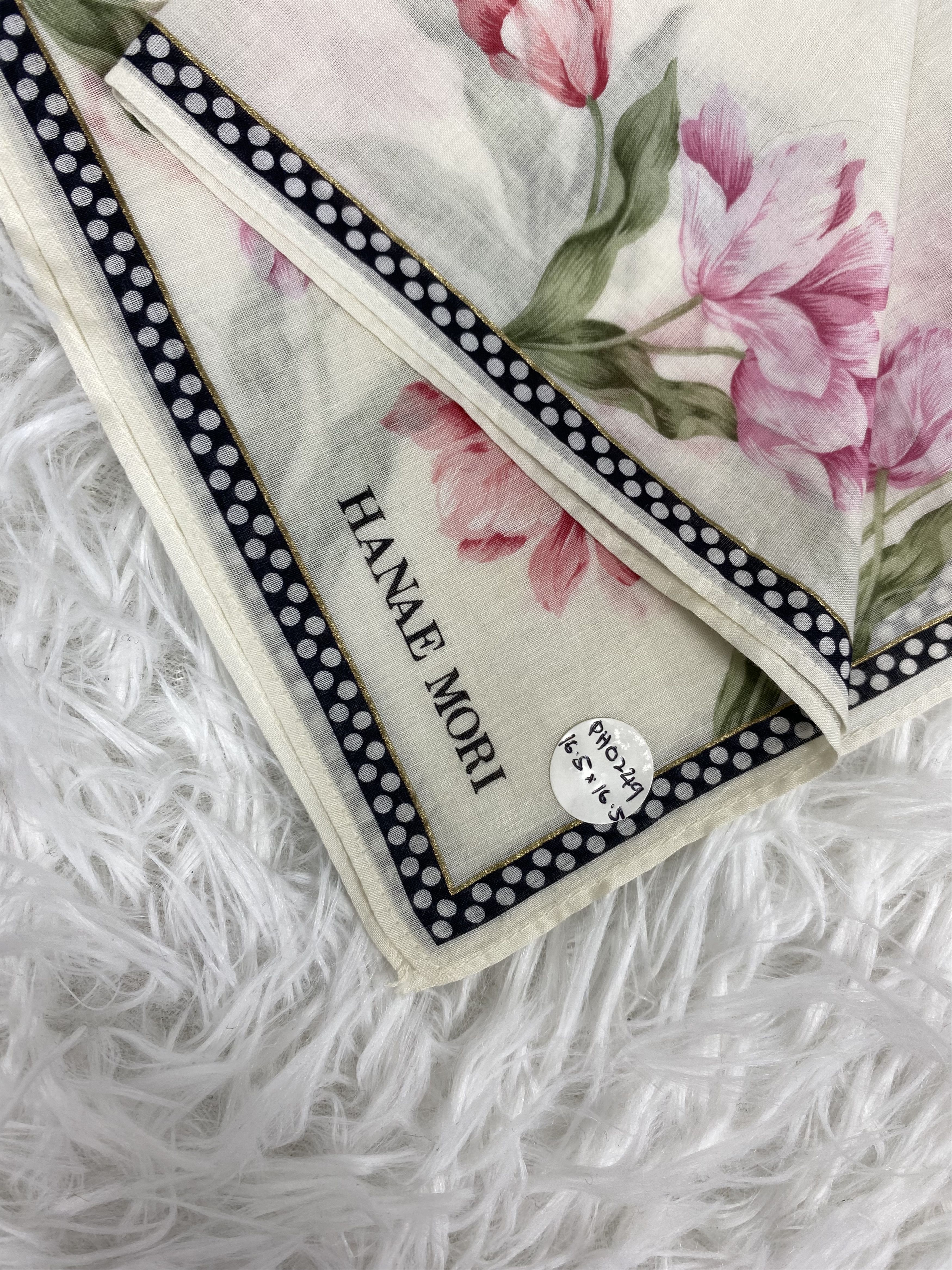 Hanae Mori Vintage Hanae Mori Handkerchief Neckerchief PH0249 Size ONE SIZE - 2 Thumbnail