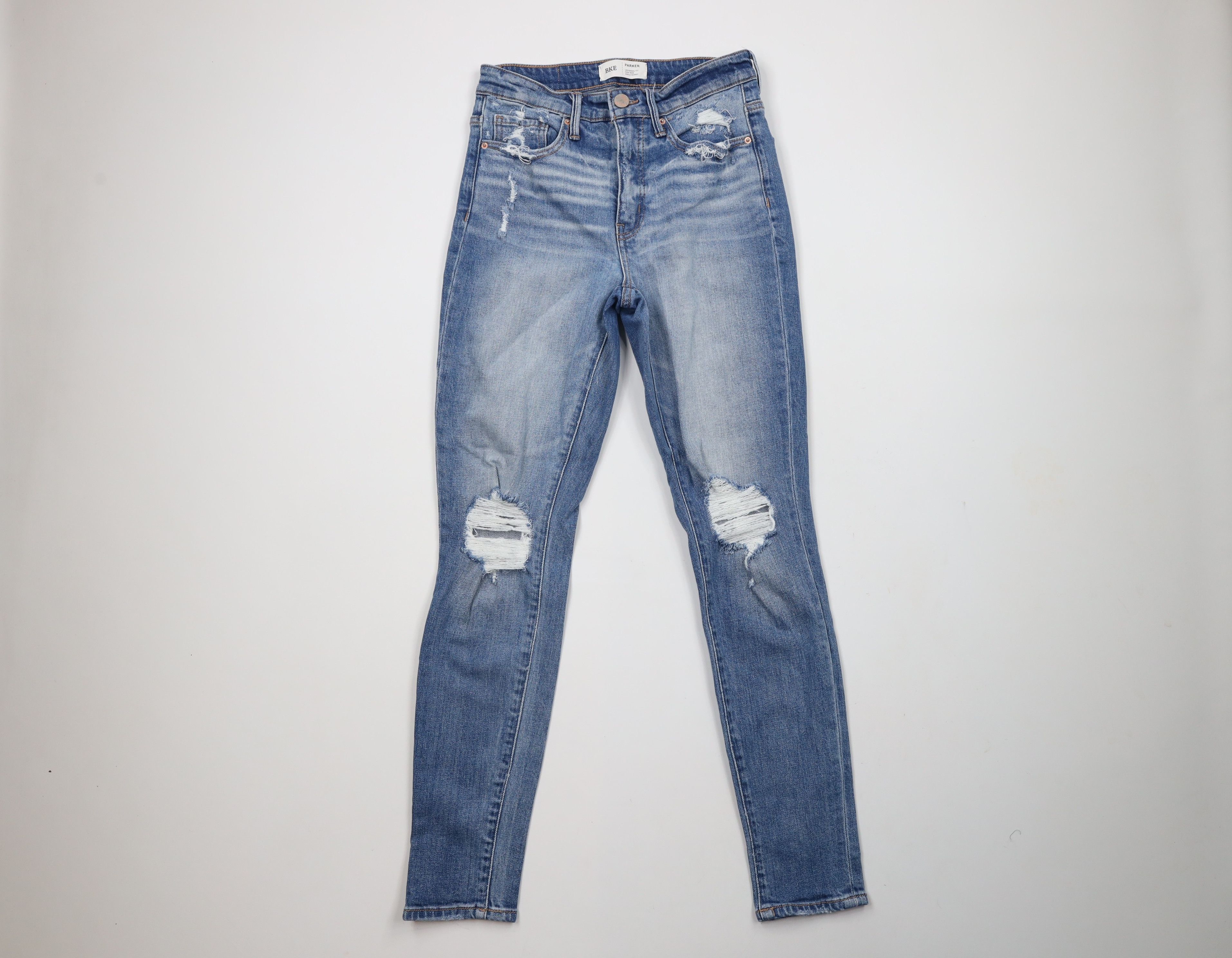 BKE × Vintage BKE Buckle Parker Universal Fit High Rise Ankle Skinny Jeans Size 25" / US 0 / IT 36 - 1 Thumbnail