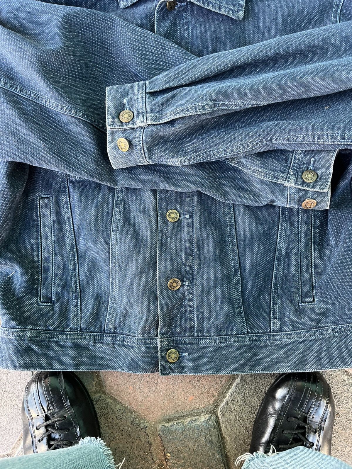 Japanese Brand Vintage Japan Denim jacket /Lupo Di Mare Sina cova Size US L / EU 52-54 / 3 - 5 Thumbnail