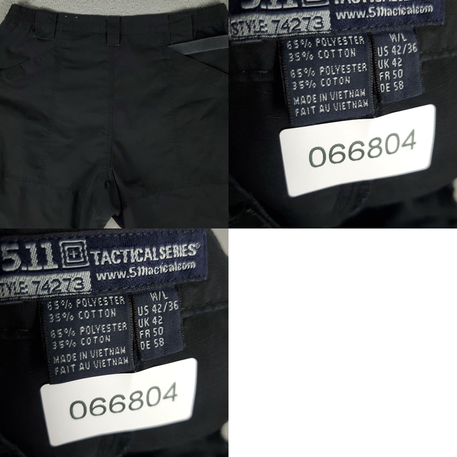 Vintage 5.11 Tactical Pants Mens 42x36 Black Cargo Pocket Straight 5.11 Tactical Mens Pants 42 36 Black Cargo Military Outdoors Classic Universal Mens Size US 42 / EU 58 - 8 Thumbnail