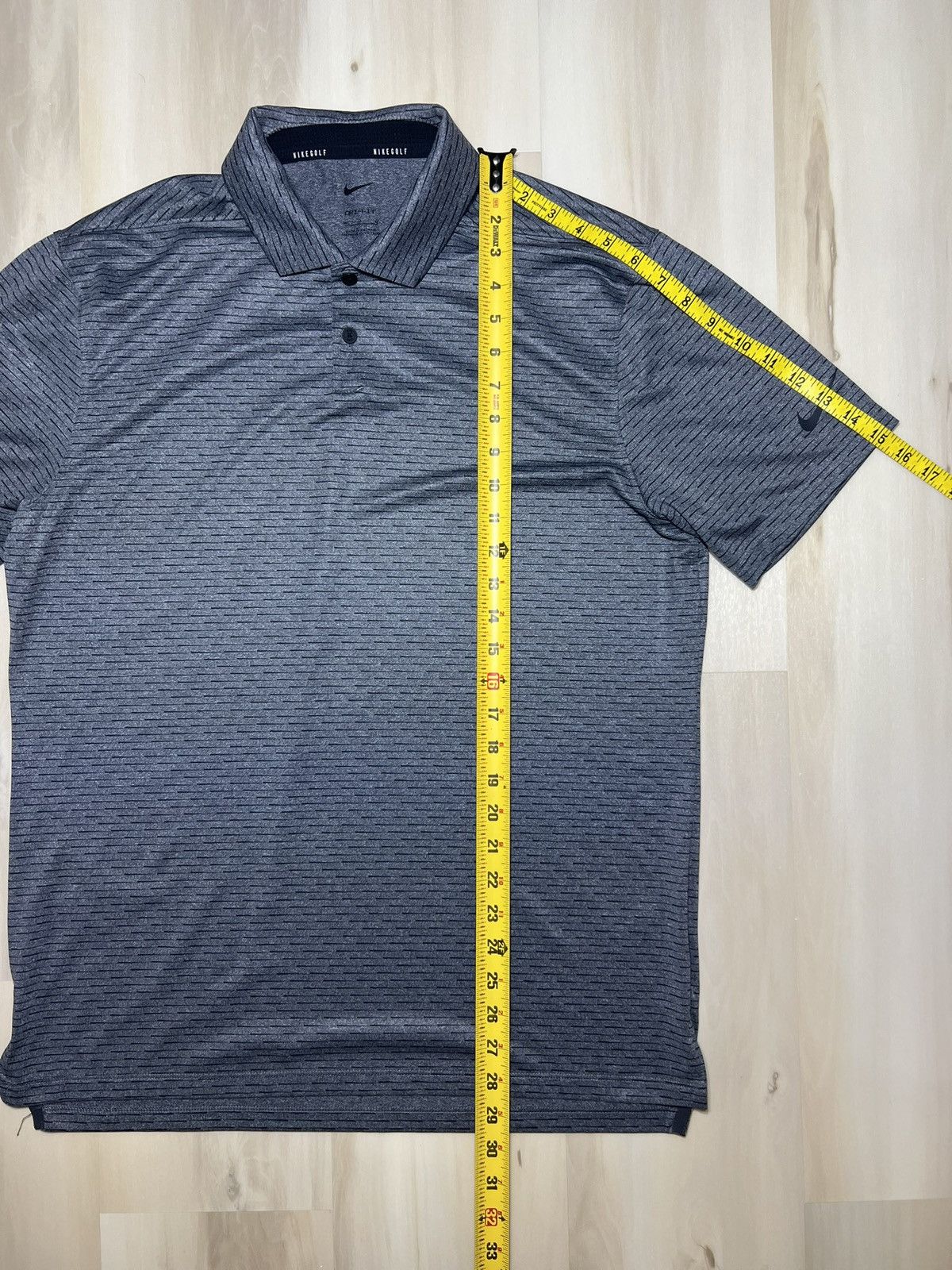 Nike Nike Golf Shirt Men’s Sz M Striped Gray & Black CU9800-070 Size US M / EU 48-50 / 2 - 5 Thumbnail