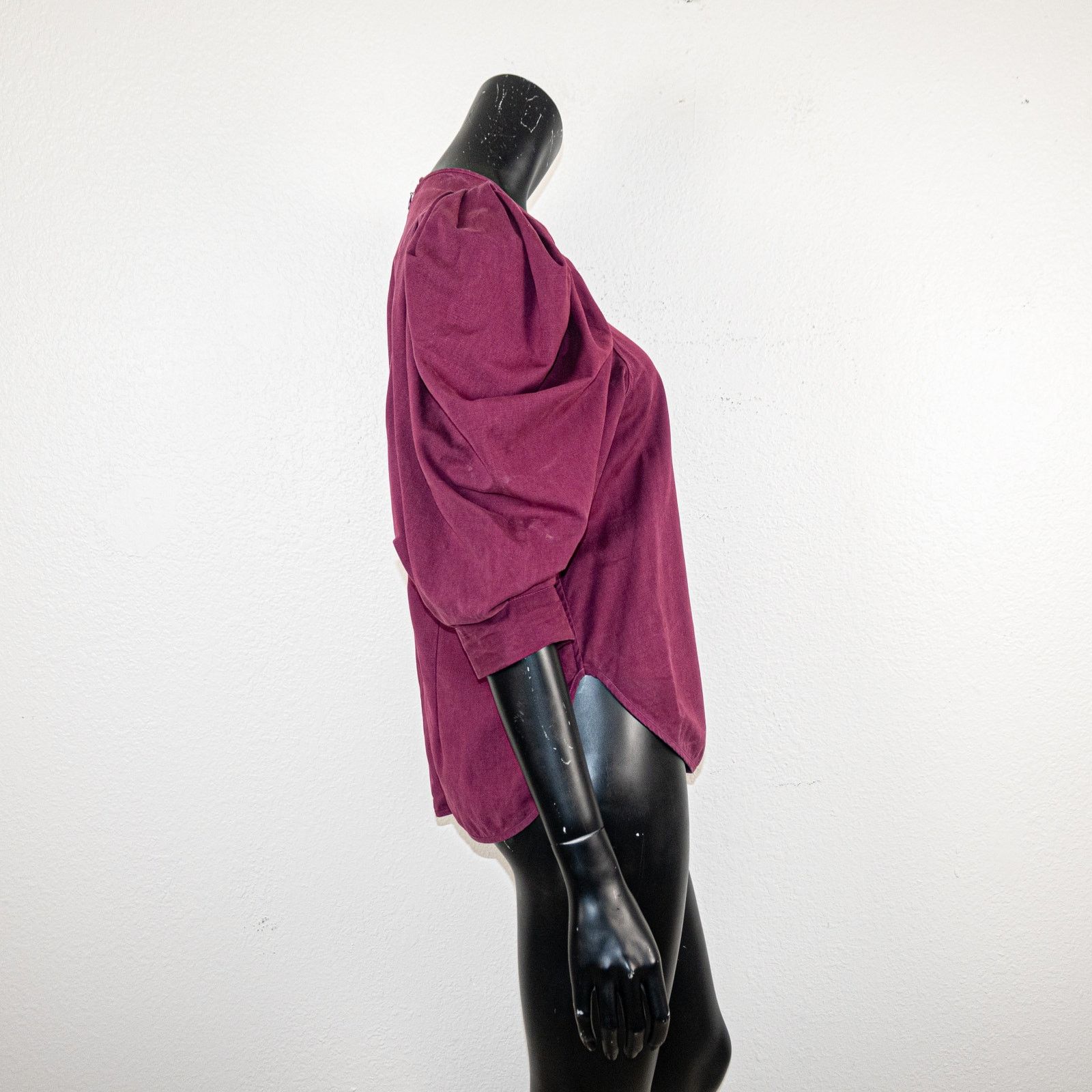 Isabel Marant ISABEL MARANT $805 Surya Balloon Sleeve Crepe Top size 42 Size M / US 6-8 / IT 42-44 - 5 Thumbnail