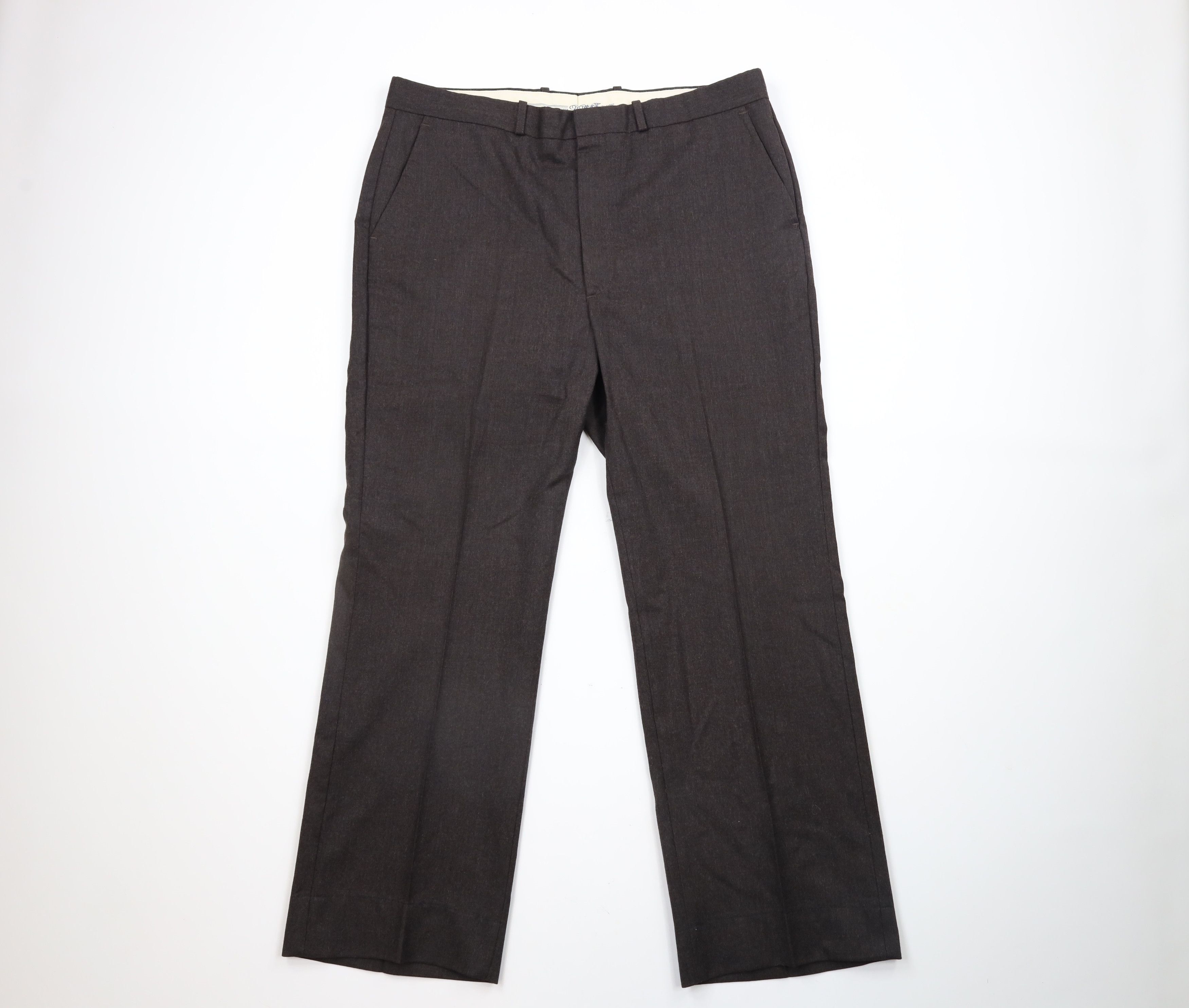 Vintage Vintage 70s Streetwear Wide Leg Chino Pants Brown USA Size US 36 / EU 52 - 1 Thumbnail