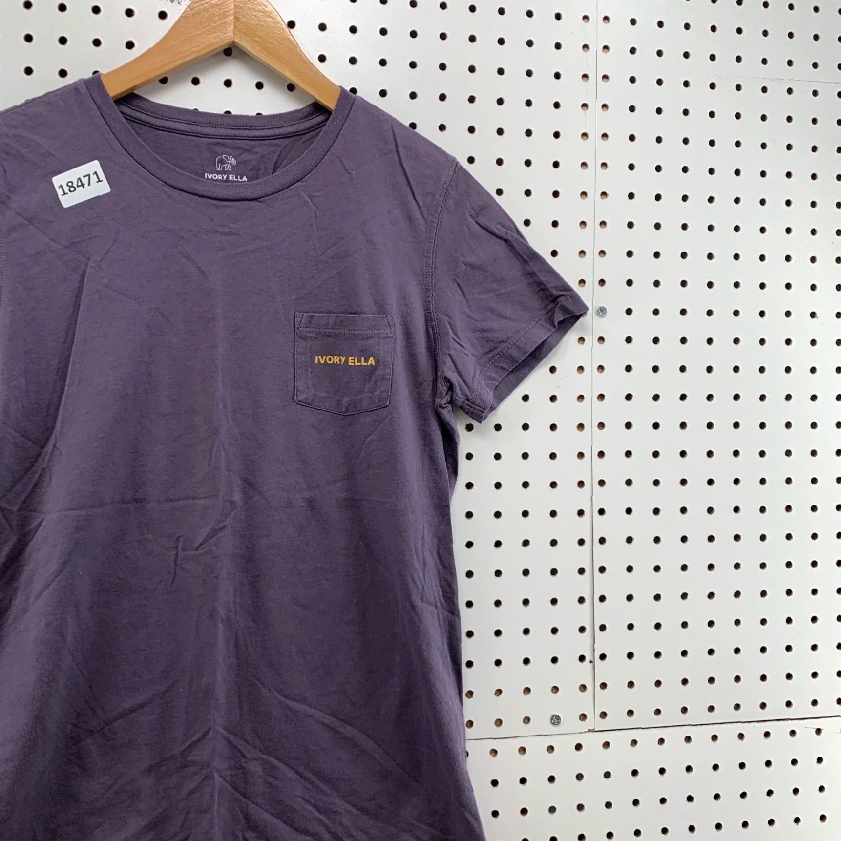 Vintage Vintage Ivory Ella Women's T-Shirt Purple Yellow Elephant Short Sleeve V-Neck Small Size S / US 4 / IT 40 - 4 Thumbnail