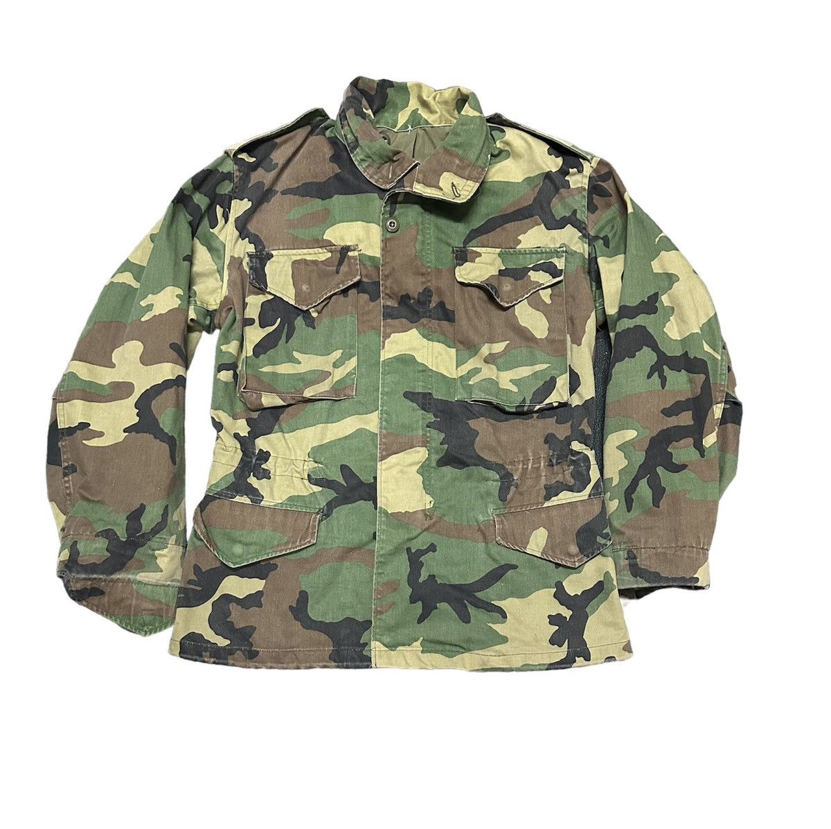Alpha Industries Vintage 90s M65 alpha industries camo jacket Size US S / EU 44-46 / 1 - 1 Thumbnail