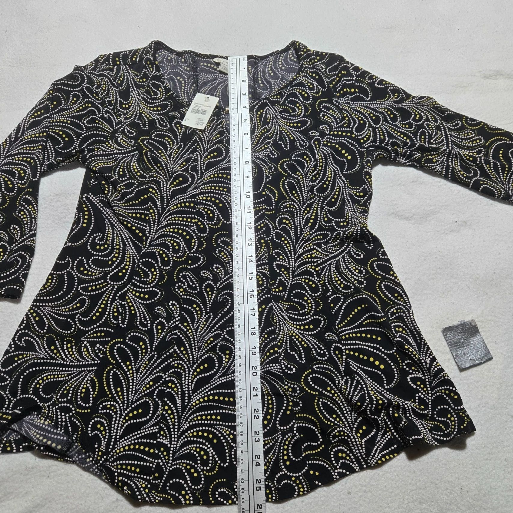 Vintage Cato Shirt S Black Beaded Embellished Tunic Blouse 3/4 Sleeve Round Neck Pullover Women Vintage No Size S / US 4 / IT 40 - 7 Thumbnail