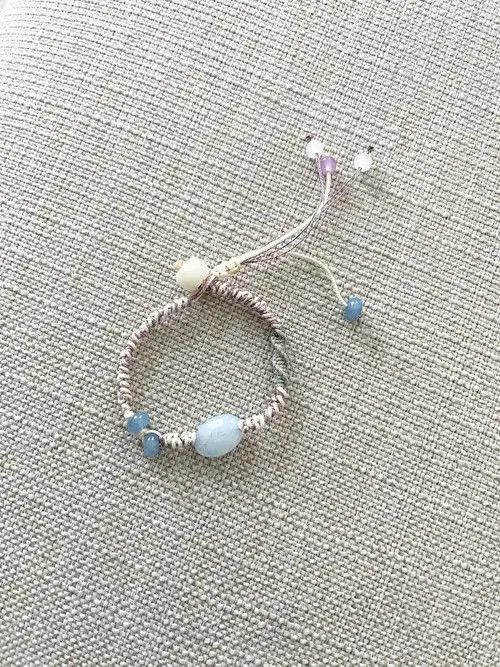 Vintage STEAL! Vintage Chinese Jade Cord Bracelet Size ONE SIZE - 4 Thumbnail