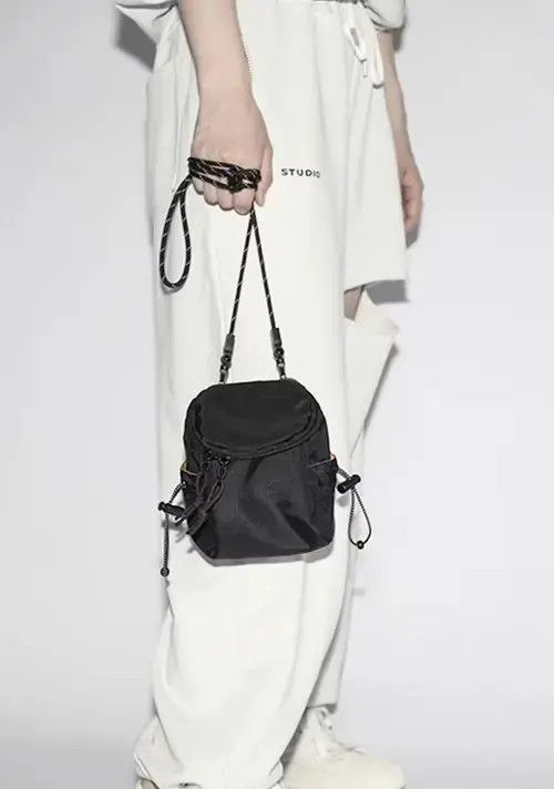 Fashion Y2K Mini Crossbody Bag in Black, Men's