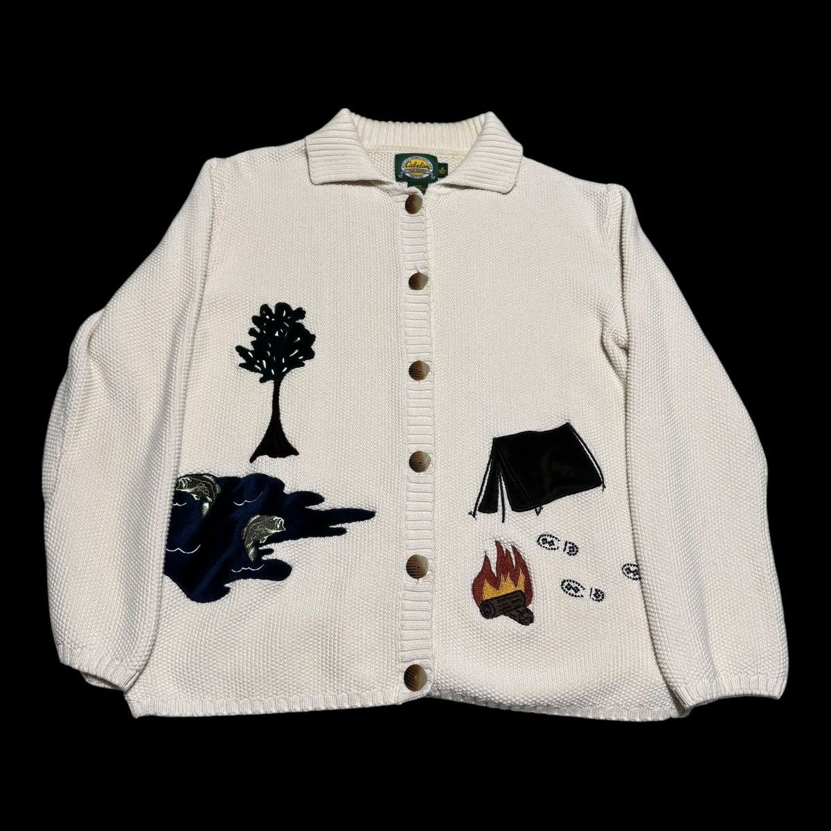 Cabelas Cabela's Embroidered Cardigan Sweater Women's Medium Size M / US 6-8 / IT 42-44 - 1 Thumbnail