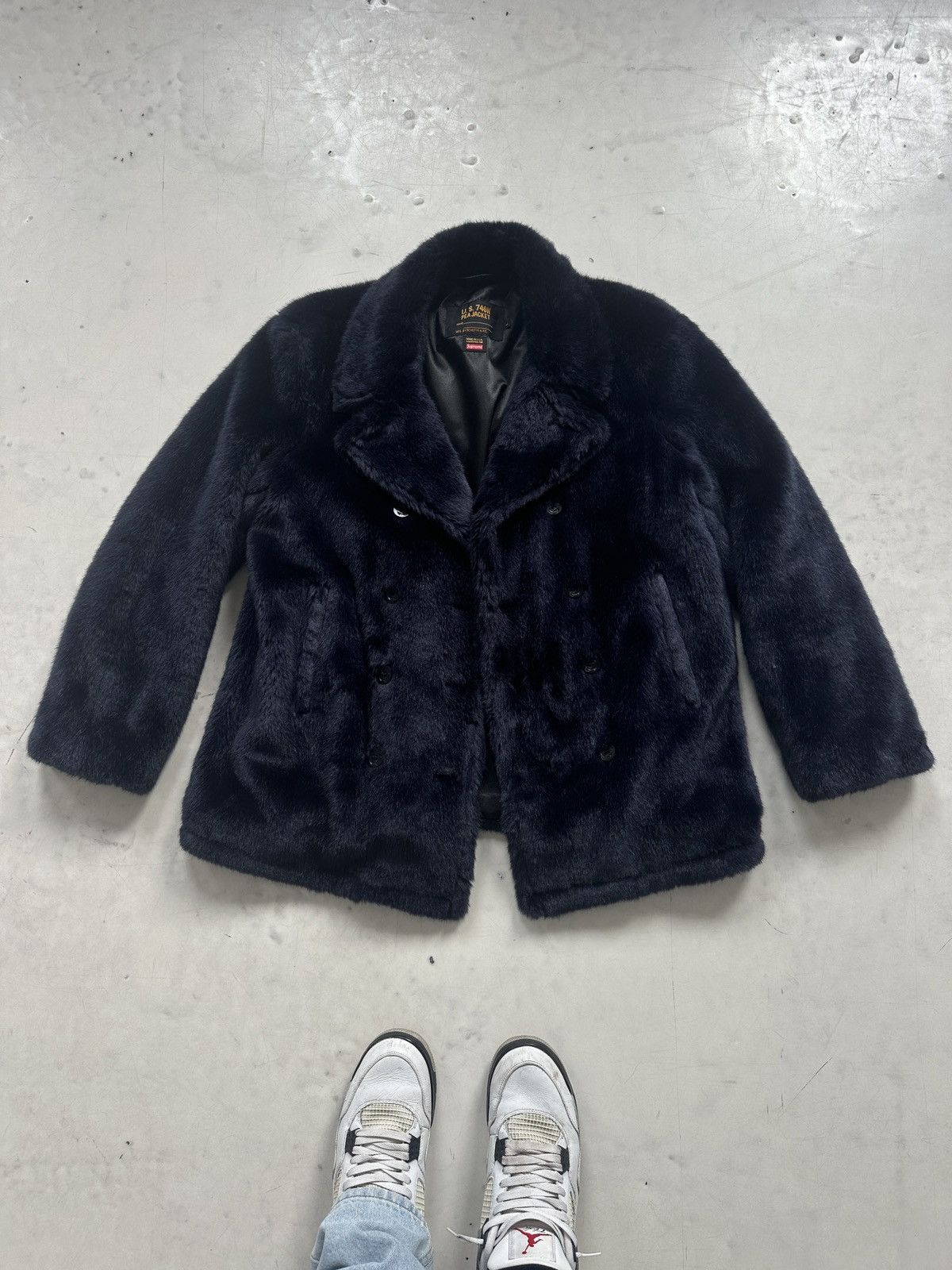 ジャケット・アウター Supreme schott Faux Fur Peacoat Fall/Winter 2017 Preview – Supreme