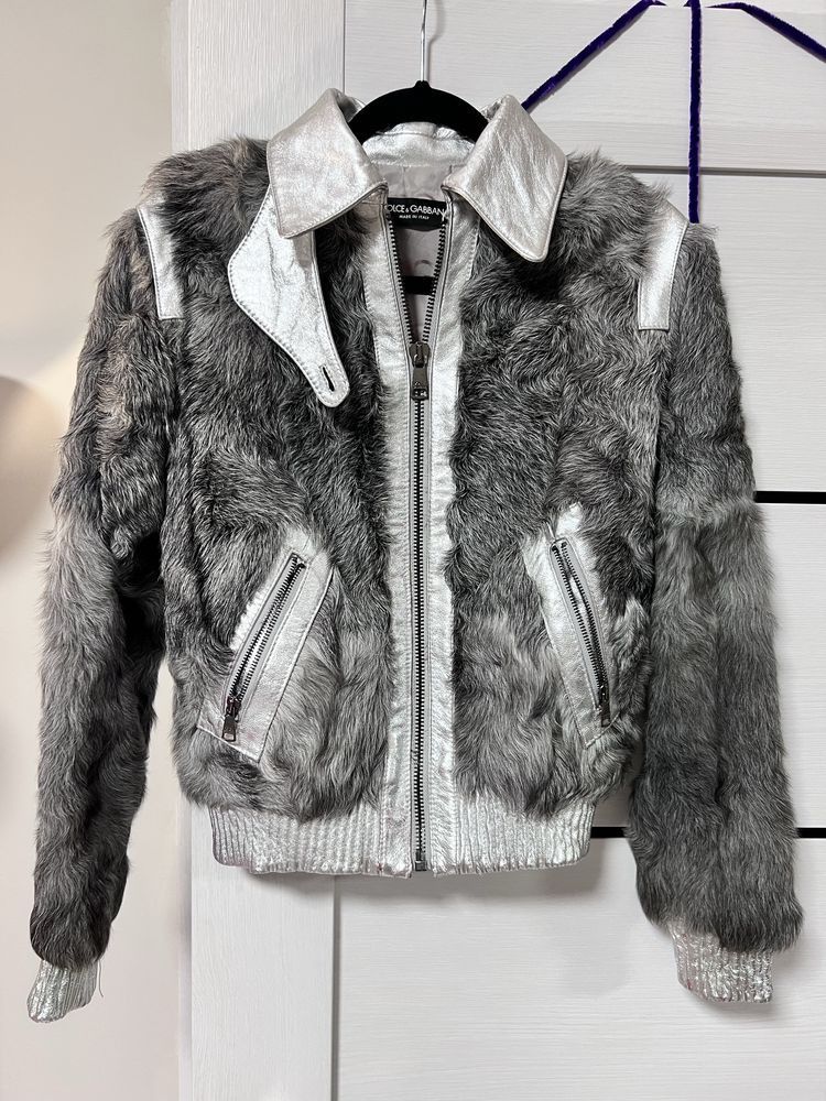 Dolce & Gabbana Dolce Gabbana Fur Goatskin Leather jacket Size XS / US 0-2 / IT 36-38 - 1 Thumbnail