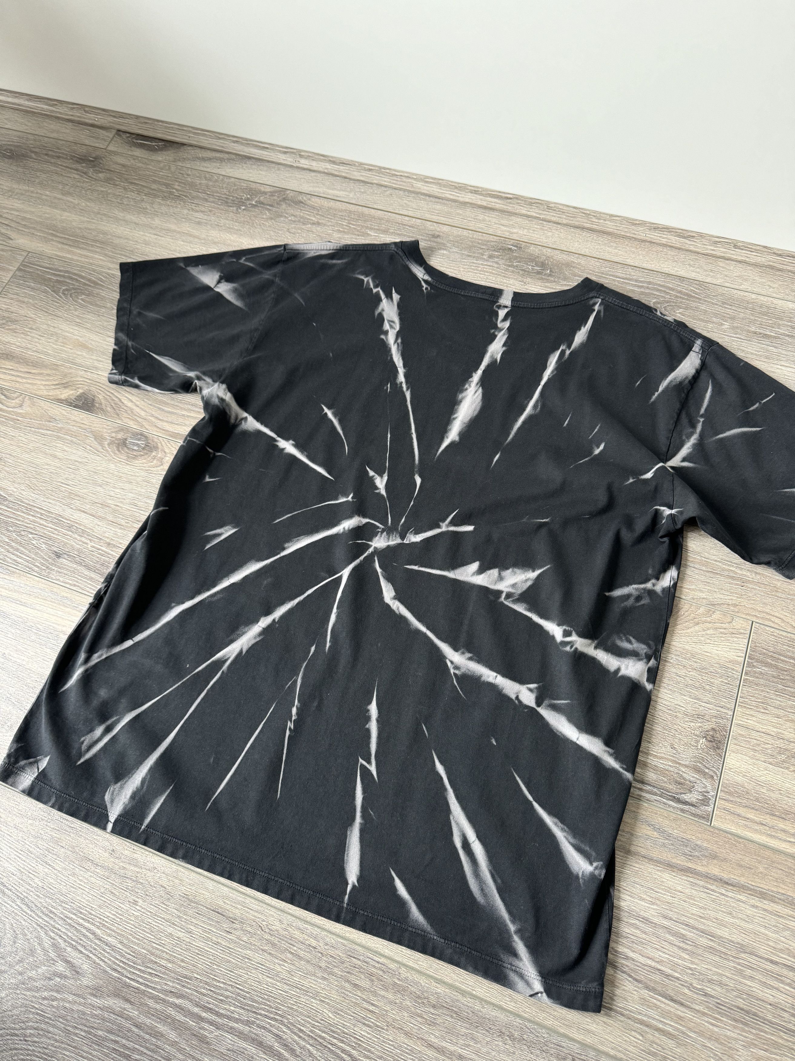 Celine Celine Tie-Dyed Logo-Print Cotton-Jersey T-Shirt Size US M / EU 48-50 / 2 - 2 Thumbnail