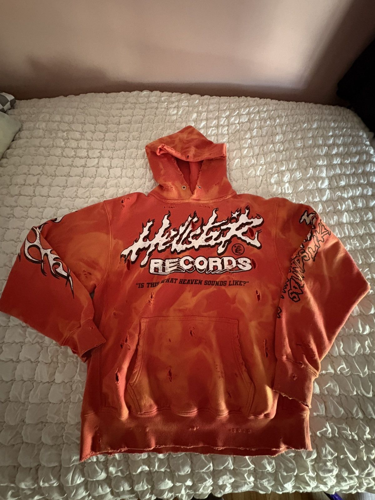 HELLSTAR Hellstar Records Distressed hoodie Size US M / EU 48-50 / 2 - 1 Thumbnail
