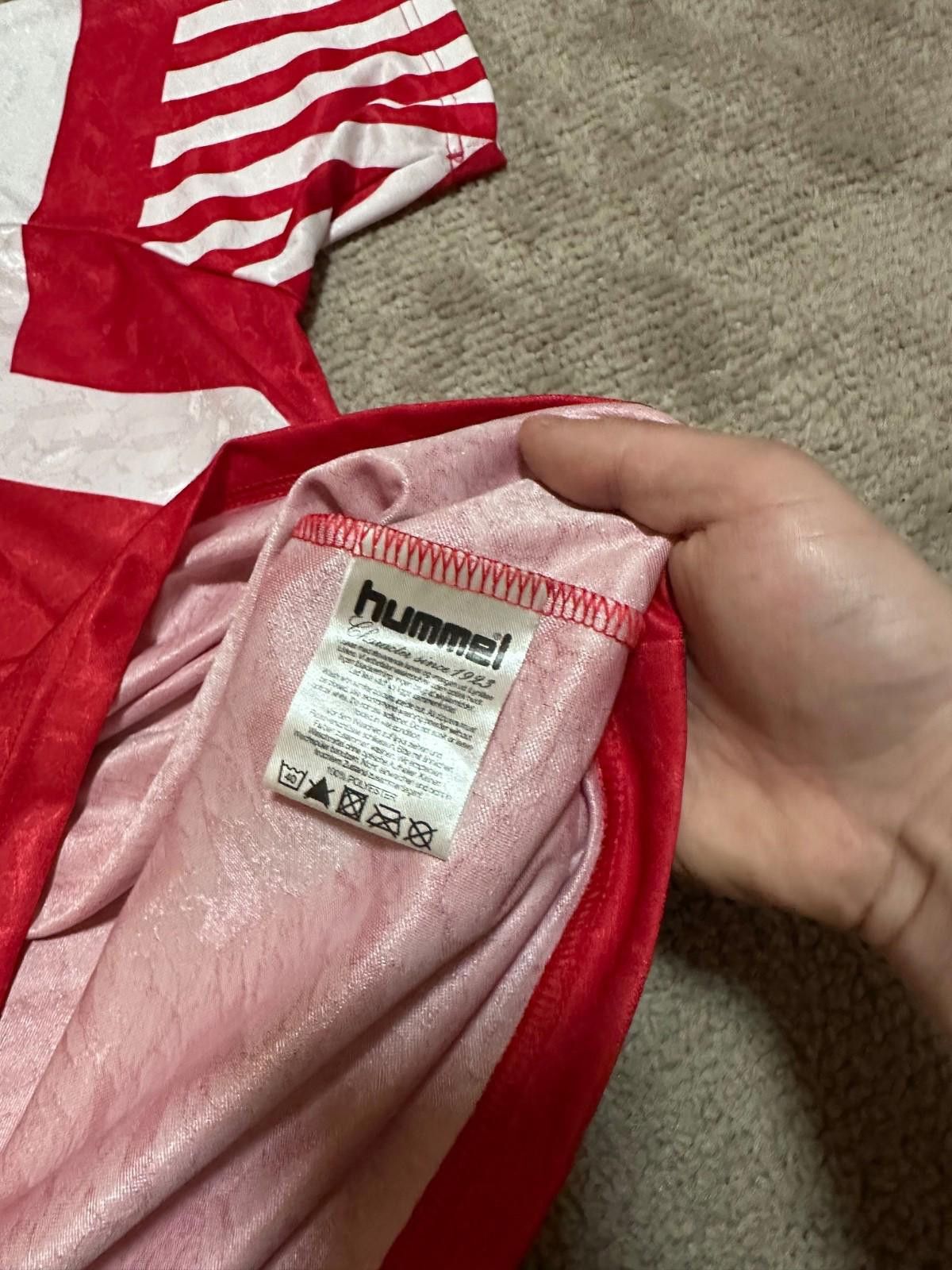 Hummel HUMMEL 90s Denmark Retro Home Football Shirt #9 Size XL Men Size US XL / EU 56 / 4 - 6 Thumbnail