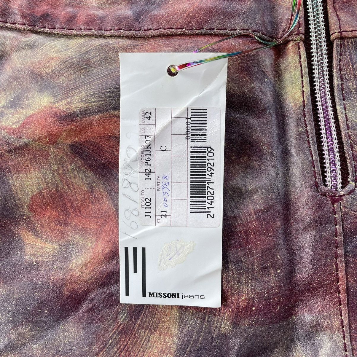 Missoni 2000s Missoni Multicolor Flare Leather Pants Size US 29 - 7 Thumbnail