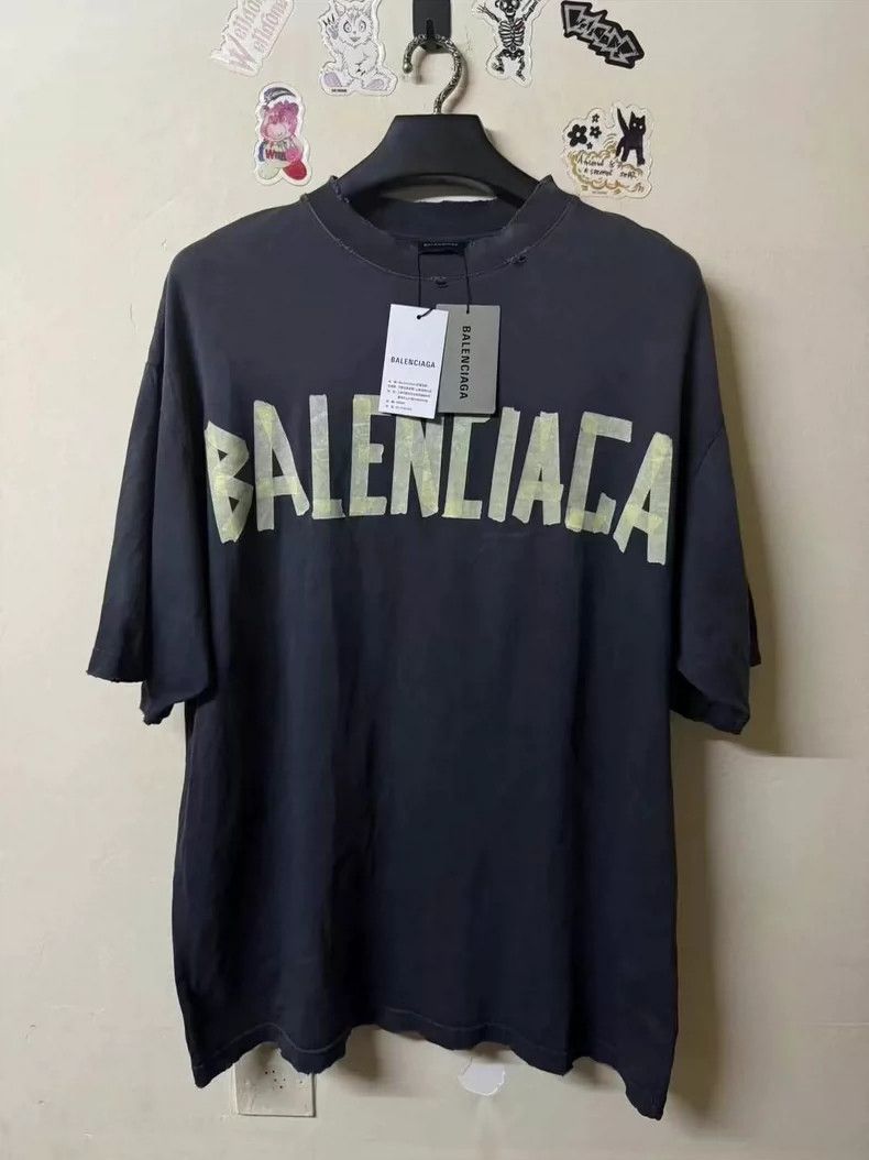 Balenciaga Balenciaga Tape Short Sleeve S Size US S / EU 44-46 / 1 - 1 Thumbnail
